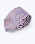 Paisley Silk Jacquard Tie - Lavender