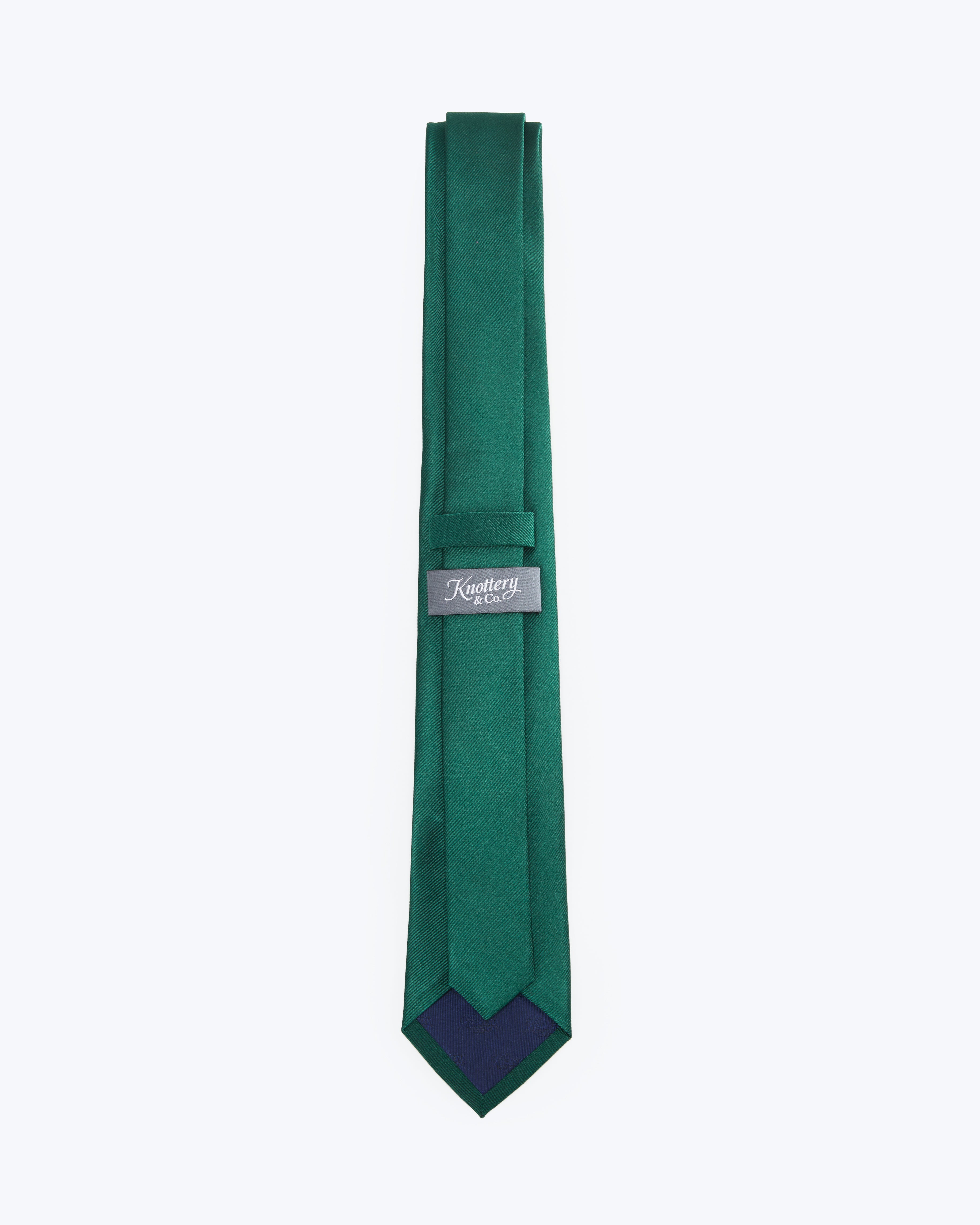 Twill Silk Tie - Forest Green