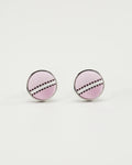 Soft Stripe Rose Silk Cufflinks - KNOTTERY & CO. Cufflinks