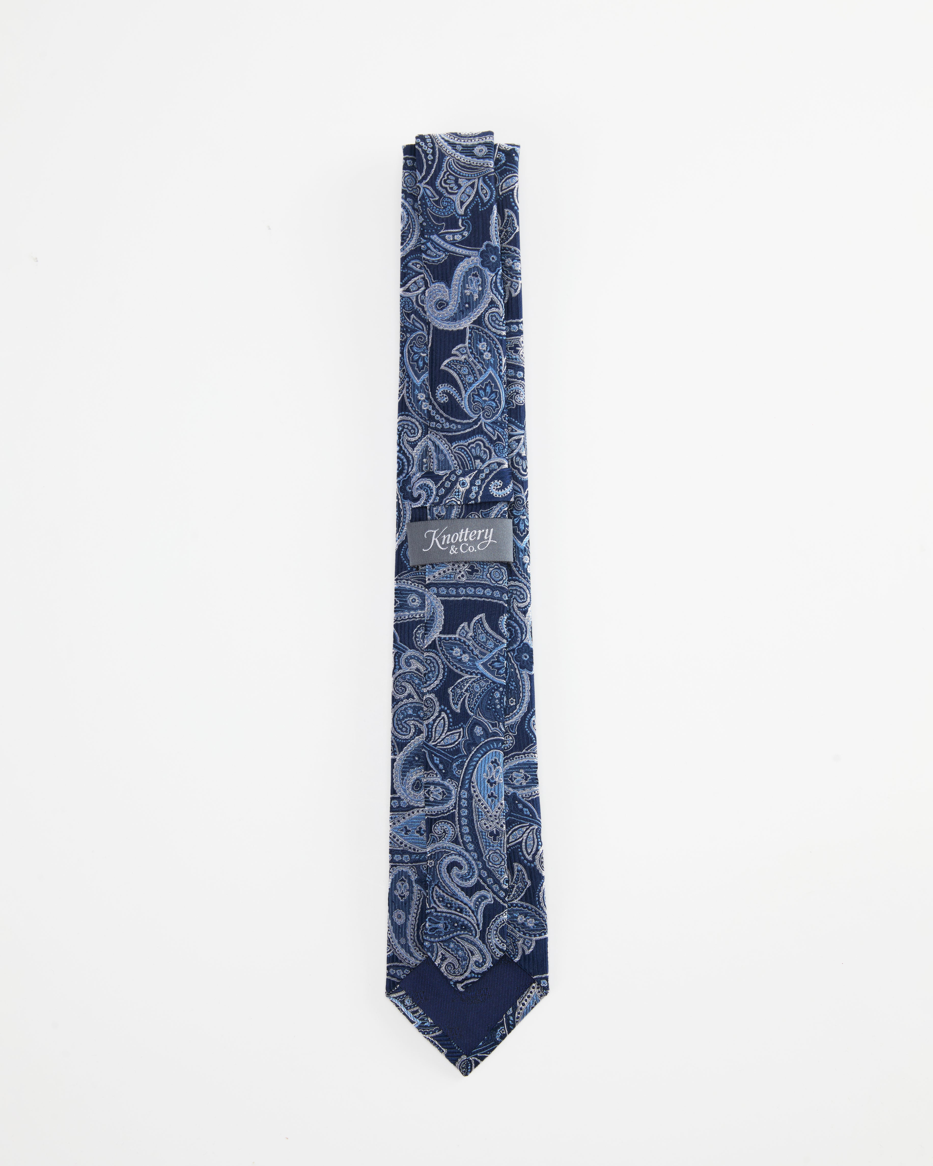 Baroque Paisley Navy Silk Tie