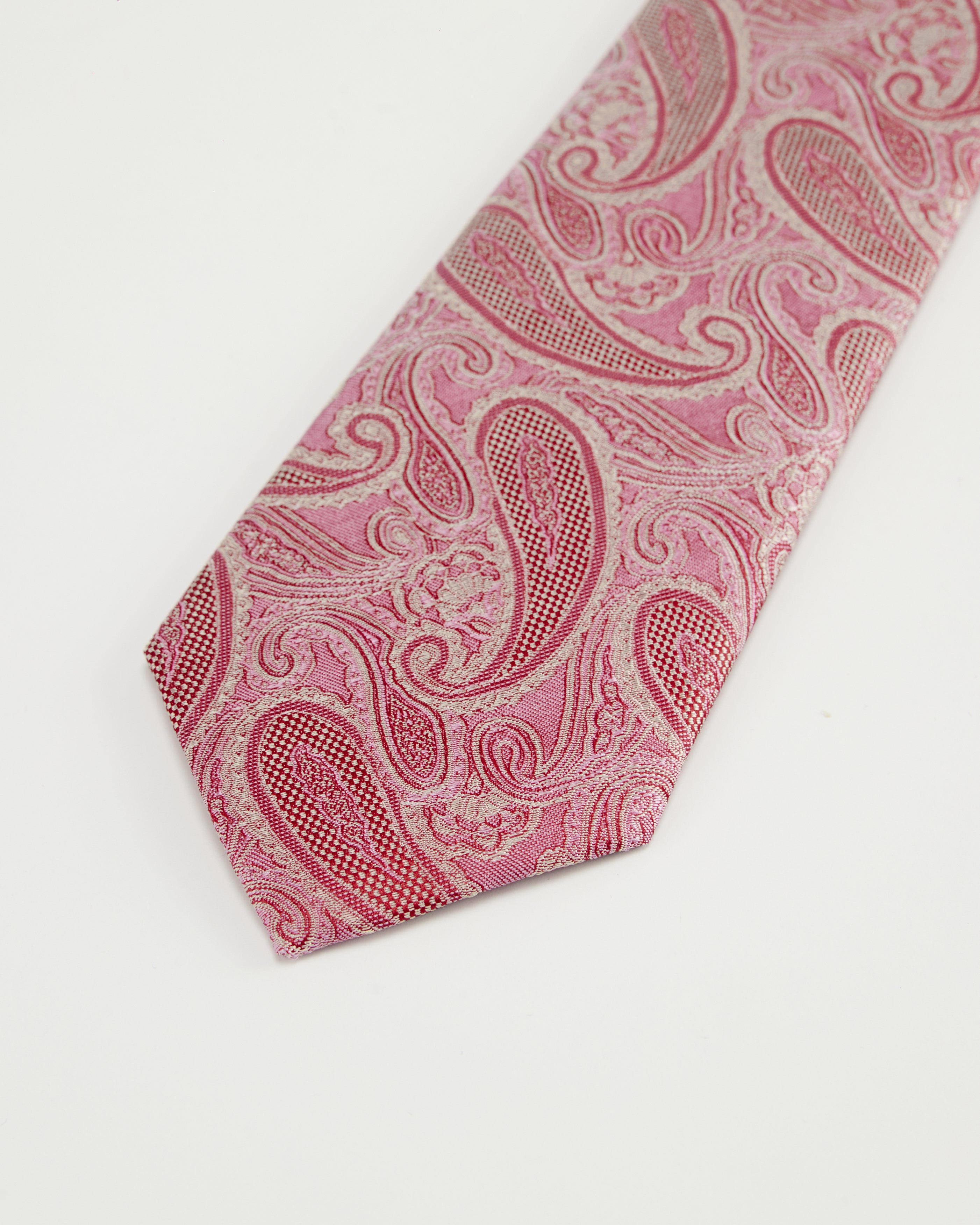 Paisley Dusty-Rose Silk Tie