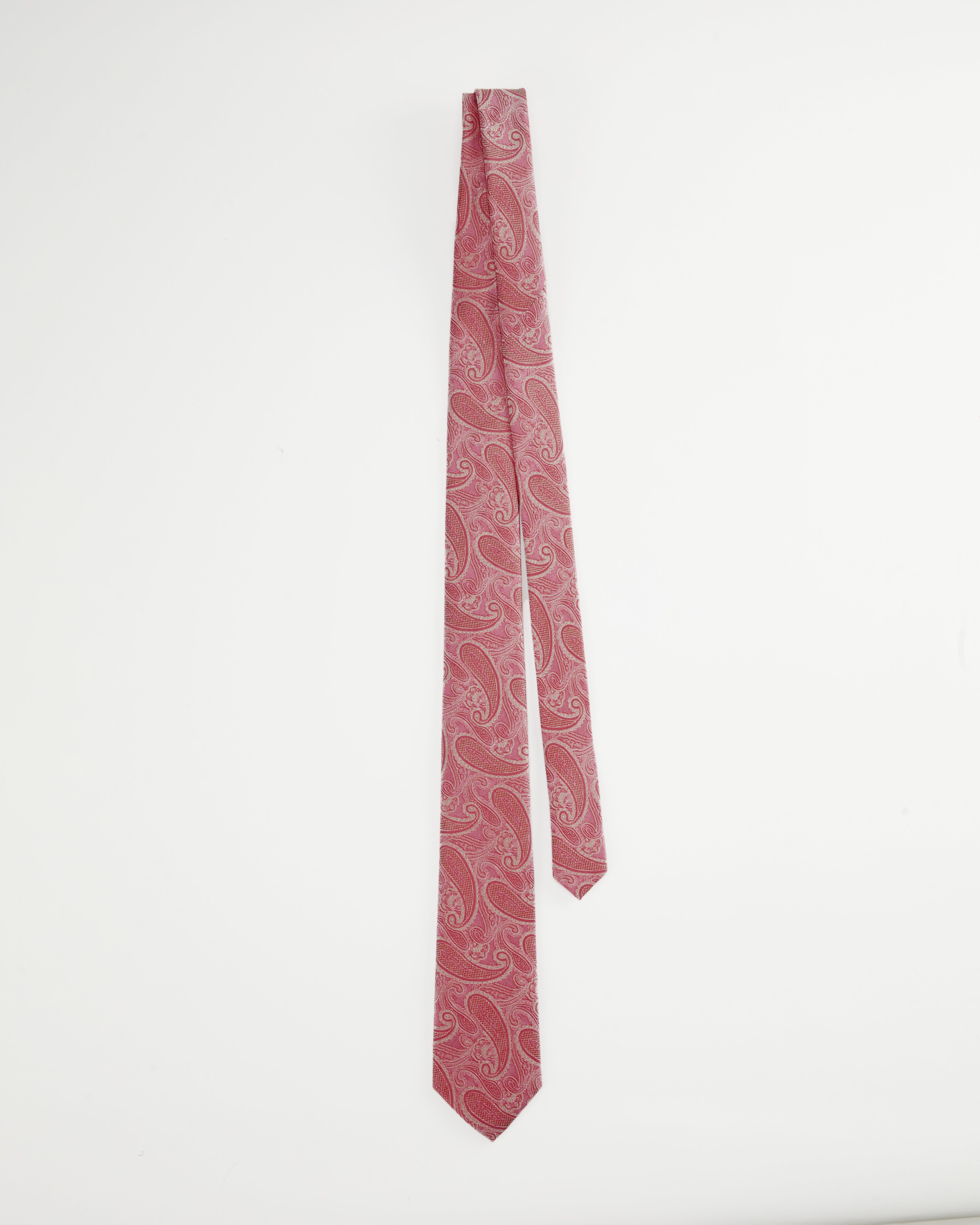 Paisley Dusty-Rose Silk Tie