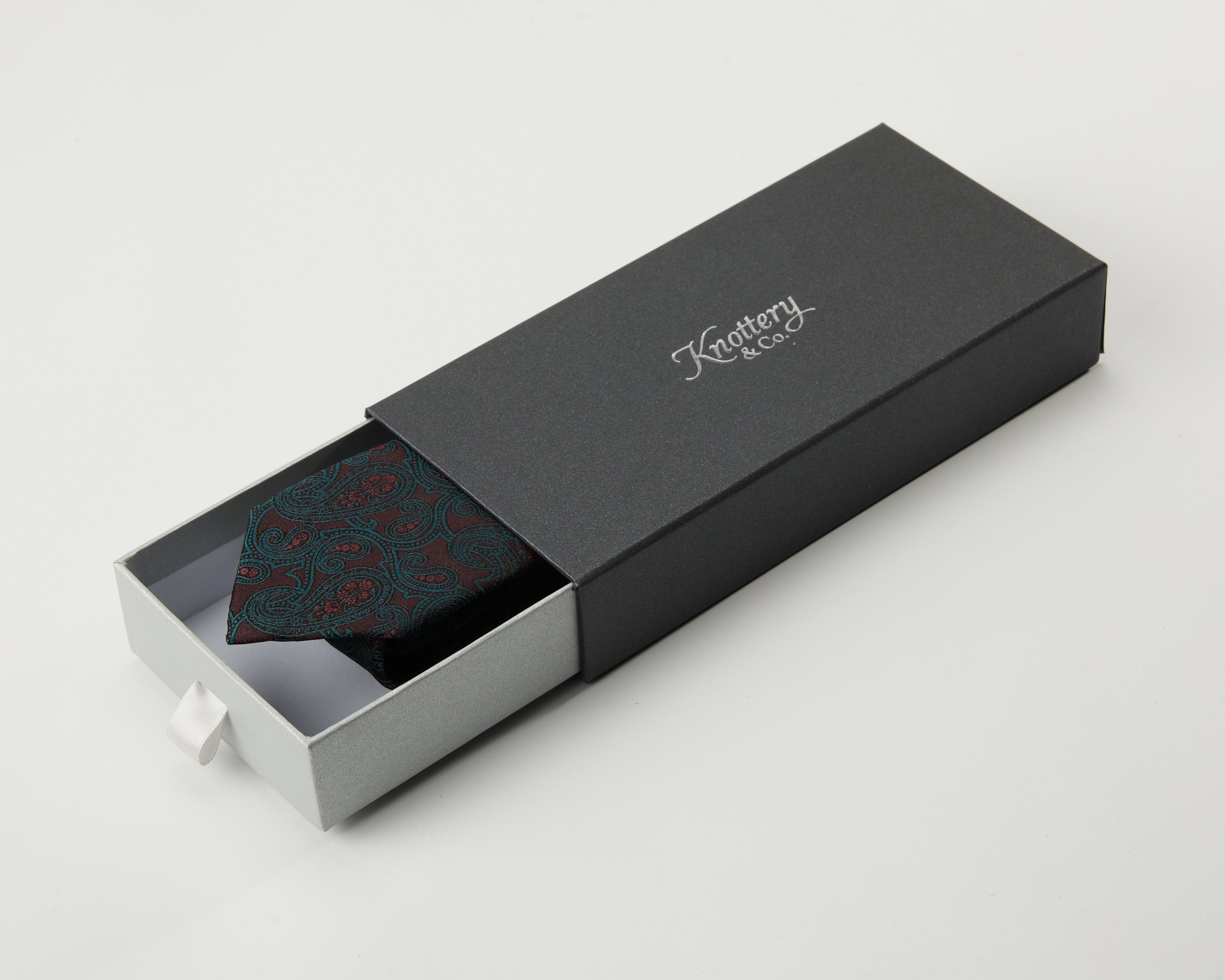 Paisley Deep Merlot Silk Tie