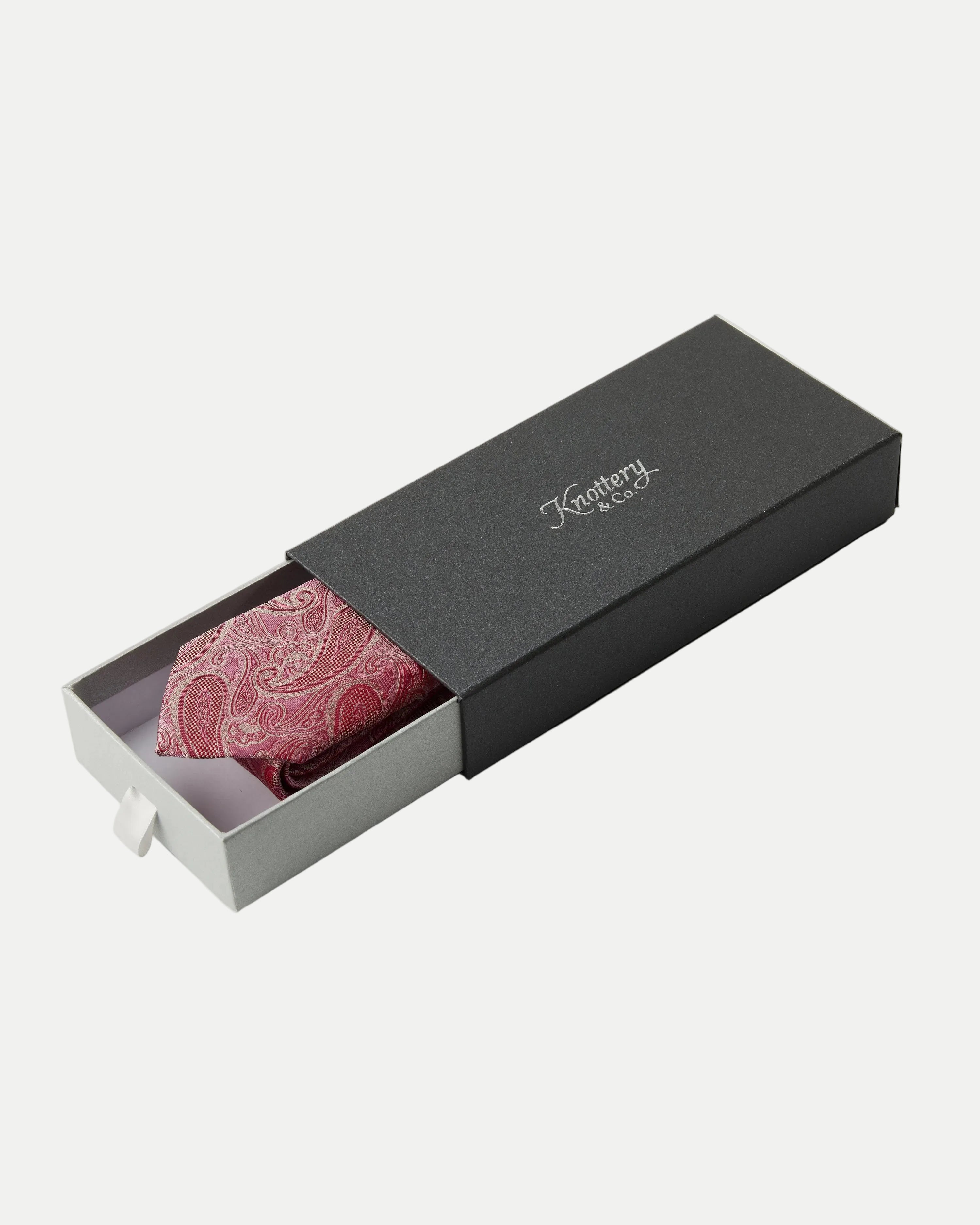 Paisley Dusty-Rose Silk Tie