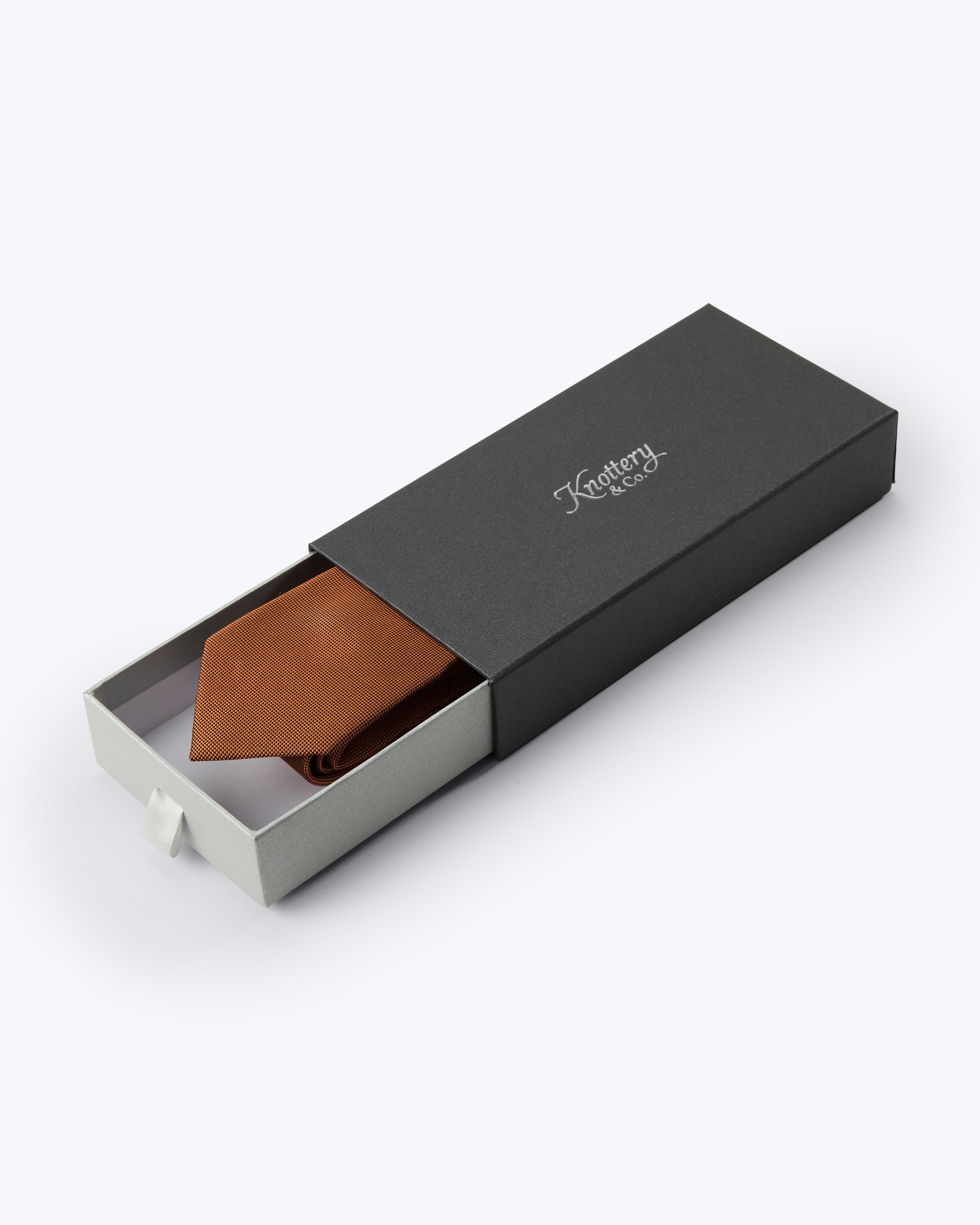 Twill Silk Tie - Cinnamon