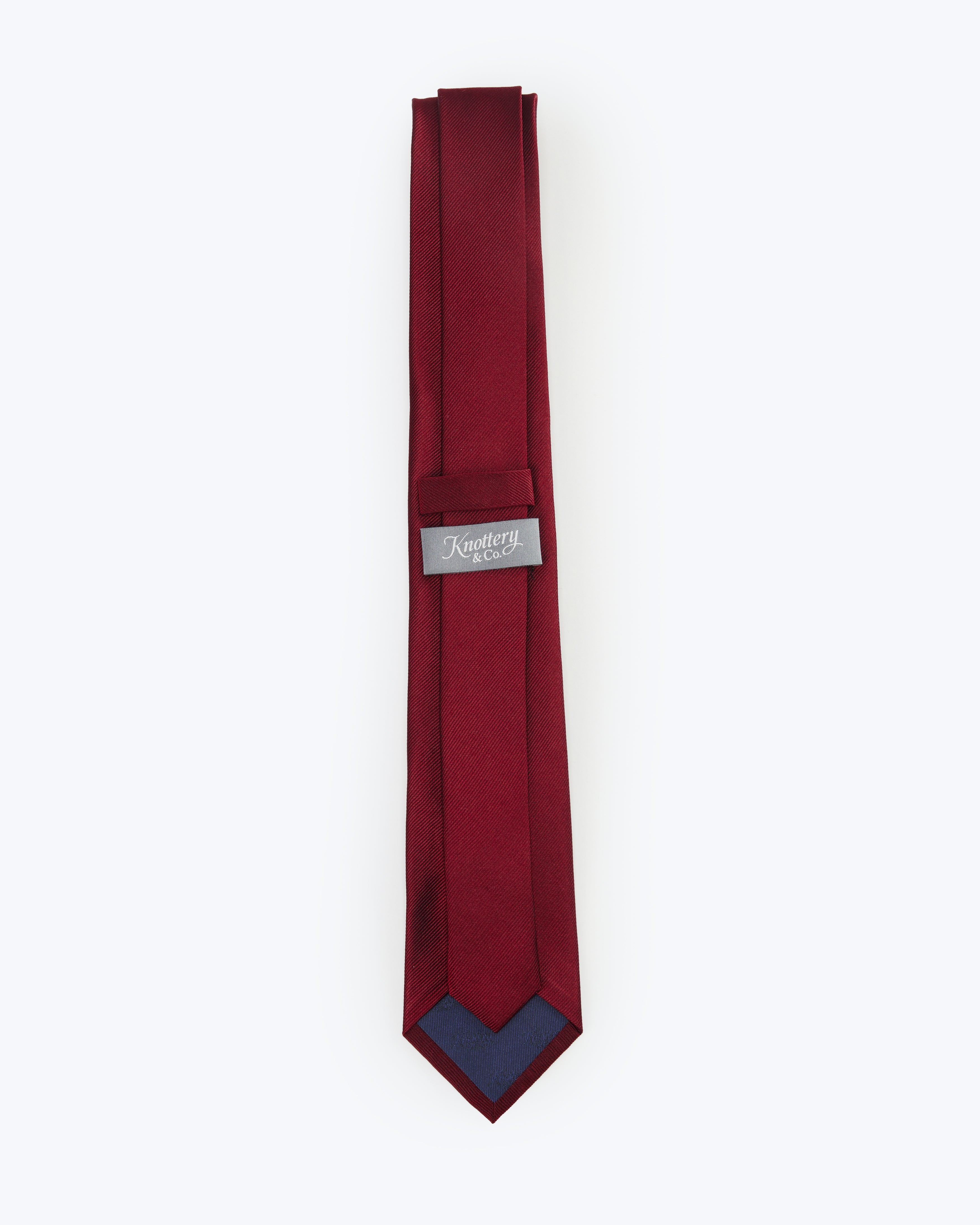 Twill Silk Tie - Red
