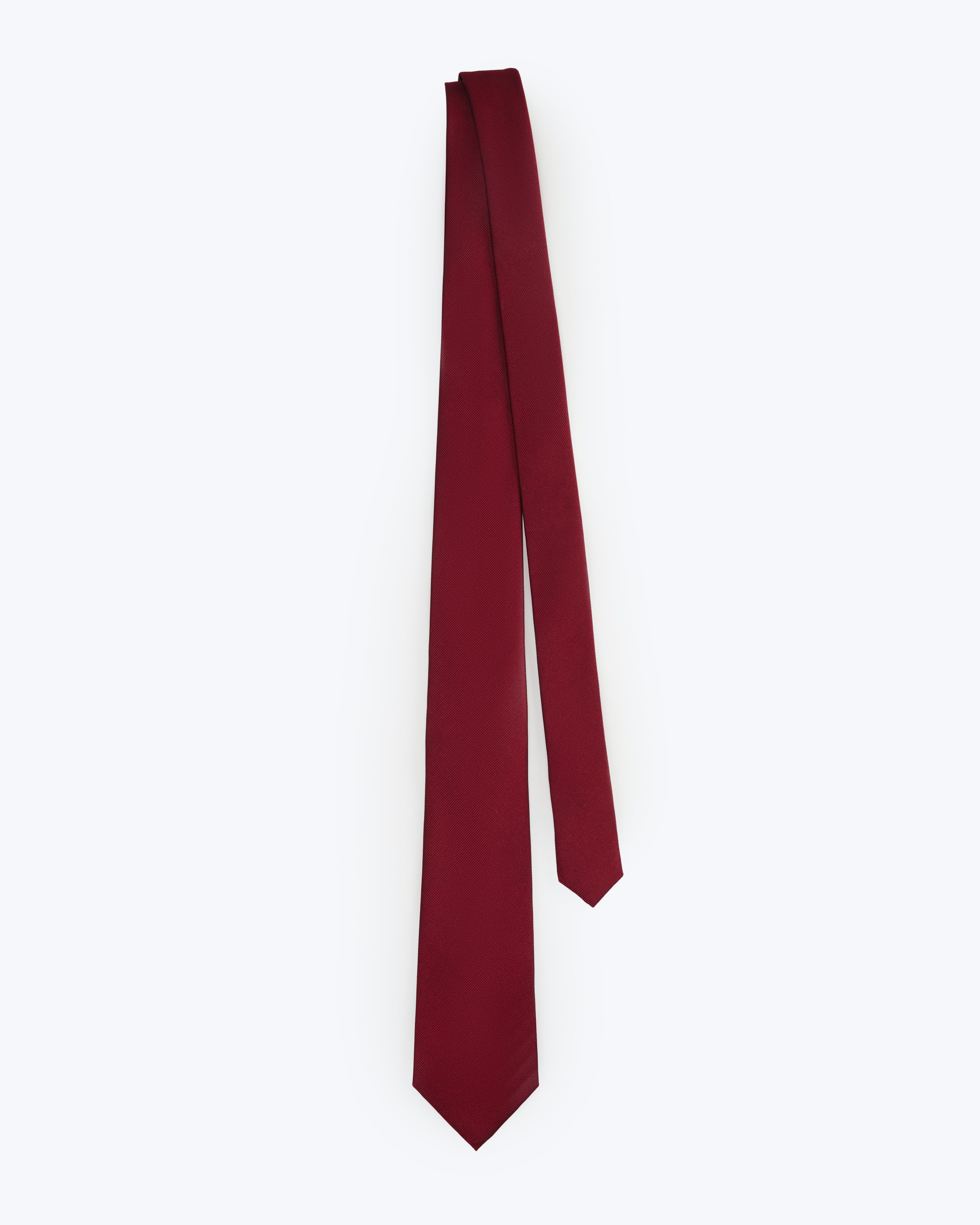 Twill Silk Tie - Red