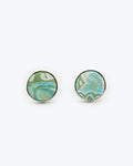 Paisley Silk Cufflinks - Mint Green