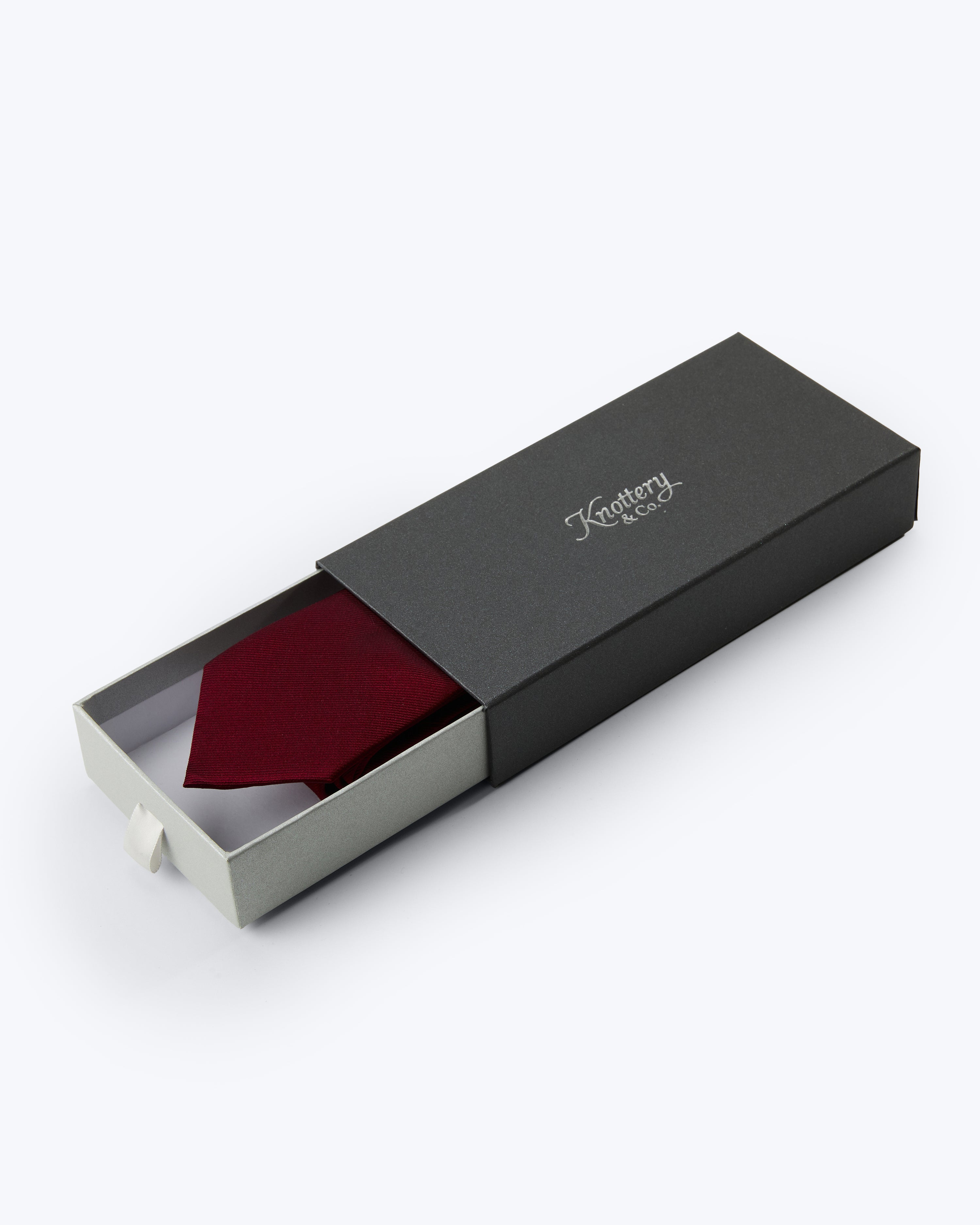 Twill Silk Tie - Red