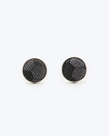 Hexloop Silk Cufflinks - Black