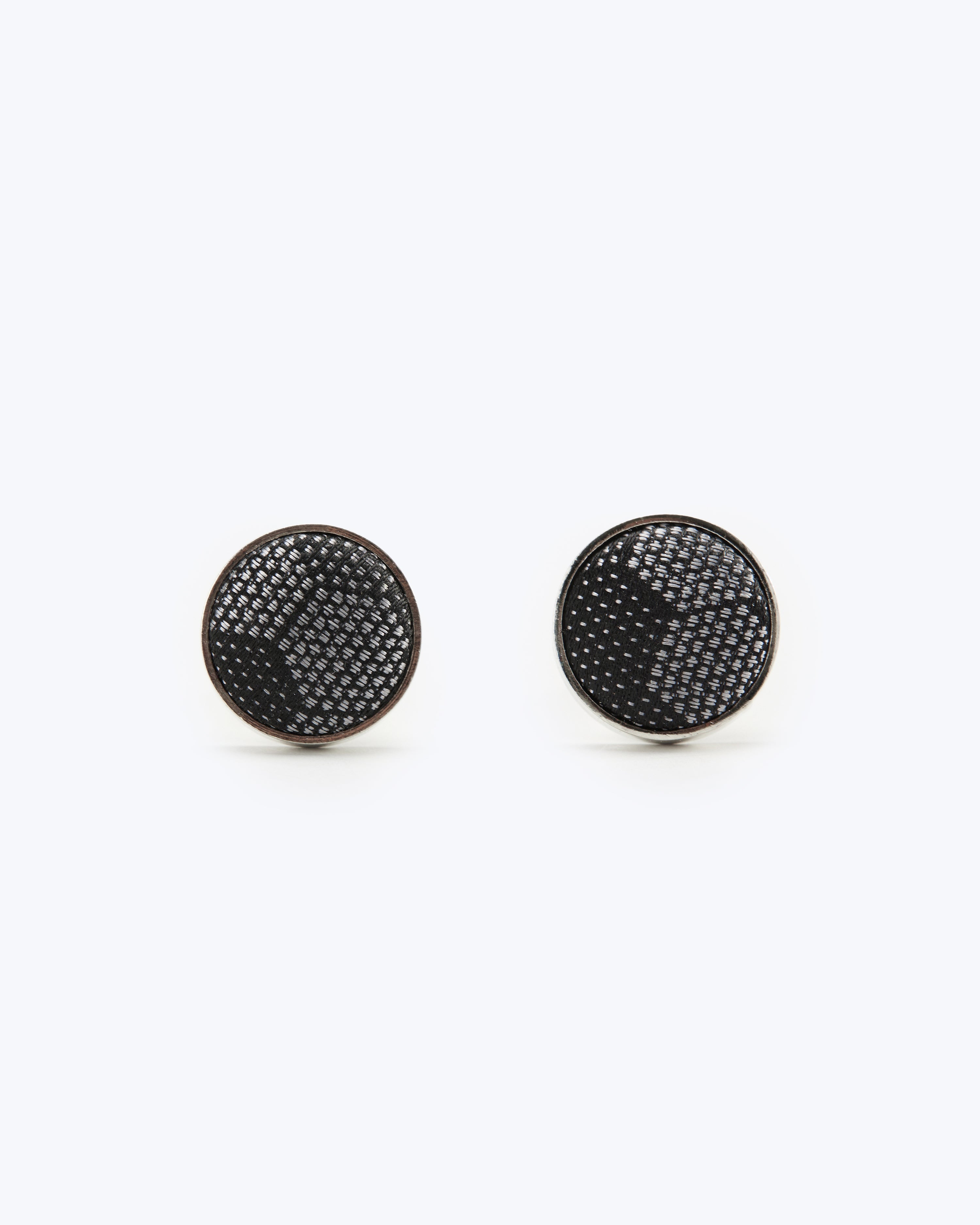 Hexloop Silk Cufflinks - Black