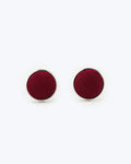 Twill Silk Cufflinks - Red