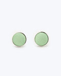 Twill Silk Cufflinks - Apple Green