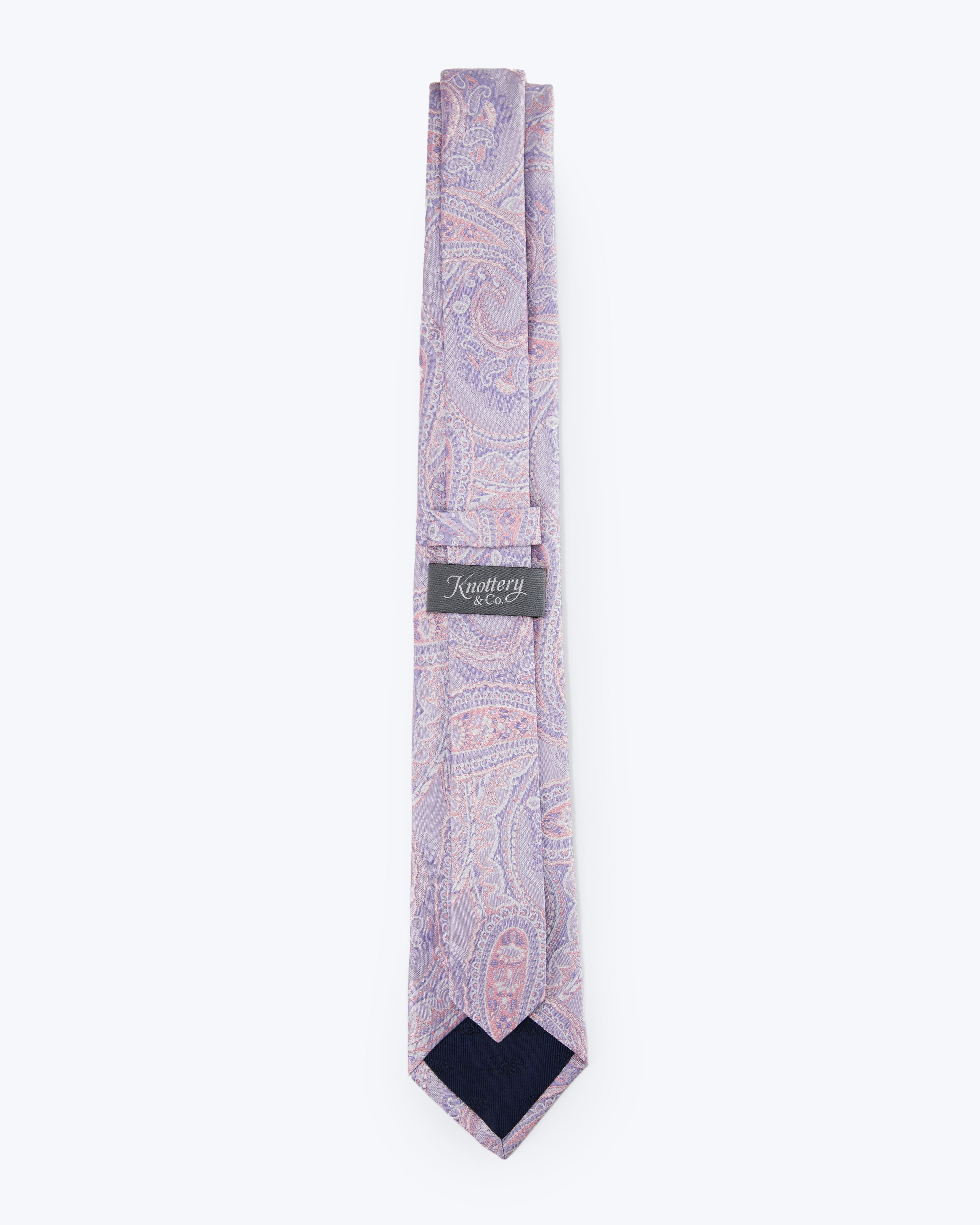 Paisley Silk Jacquard Tie - Lavender