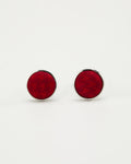 Bark Texture Red Silk Cufflinks - KNOTTERY & CO. Cufflinks