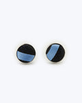 Skyline Striped Silk Cufflinks - Blue