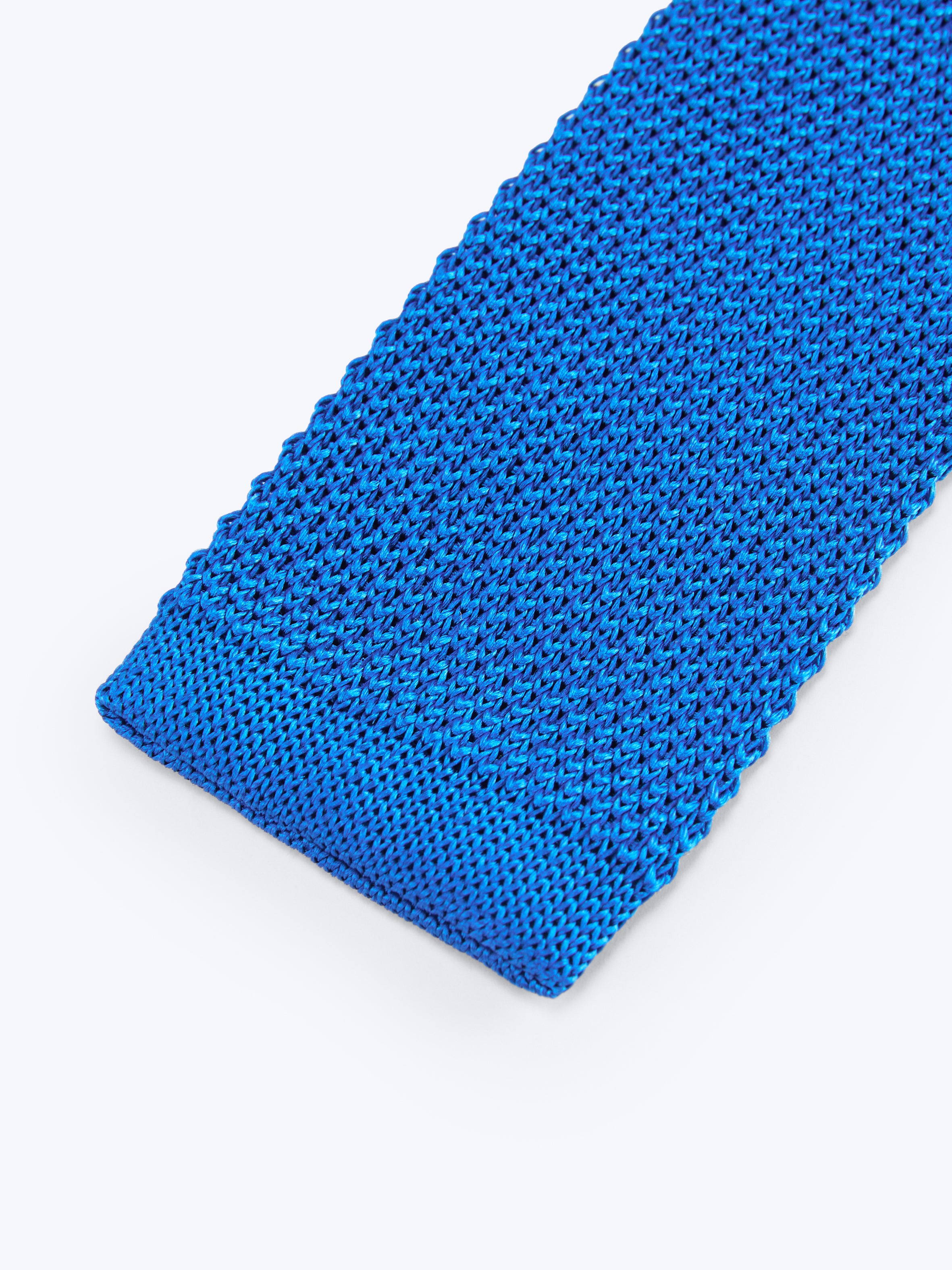 Classic Knit Silk Tie - Royal Blue