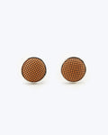 Twill Silk Cufflinks - Cinnamon