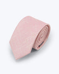 Soft Windowpane Blush Pink Silk Tie - KNOTTERY & CO. Silk Tie