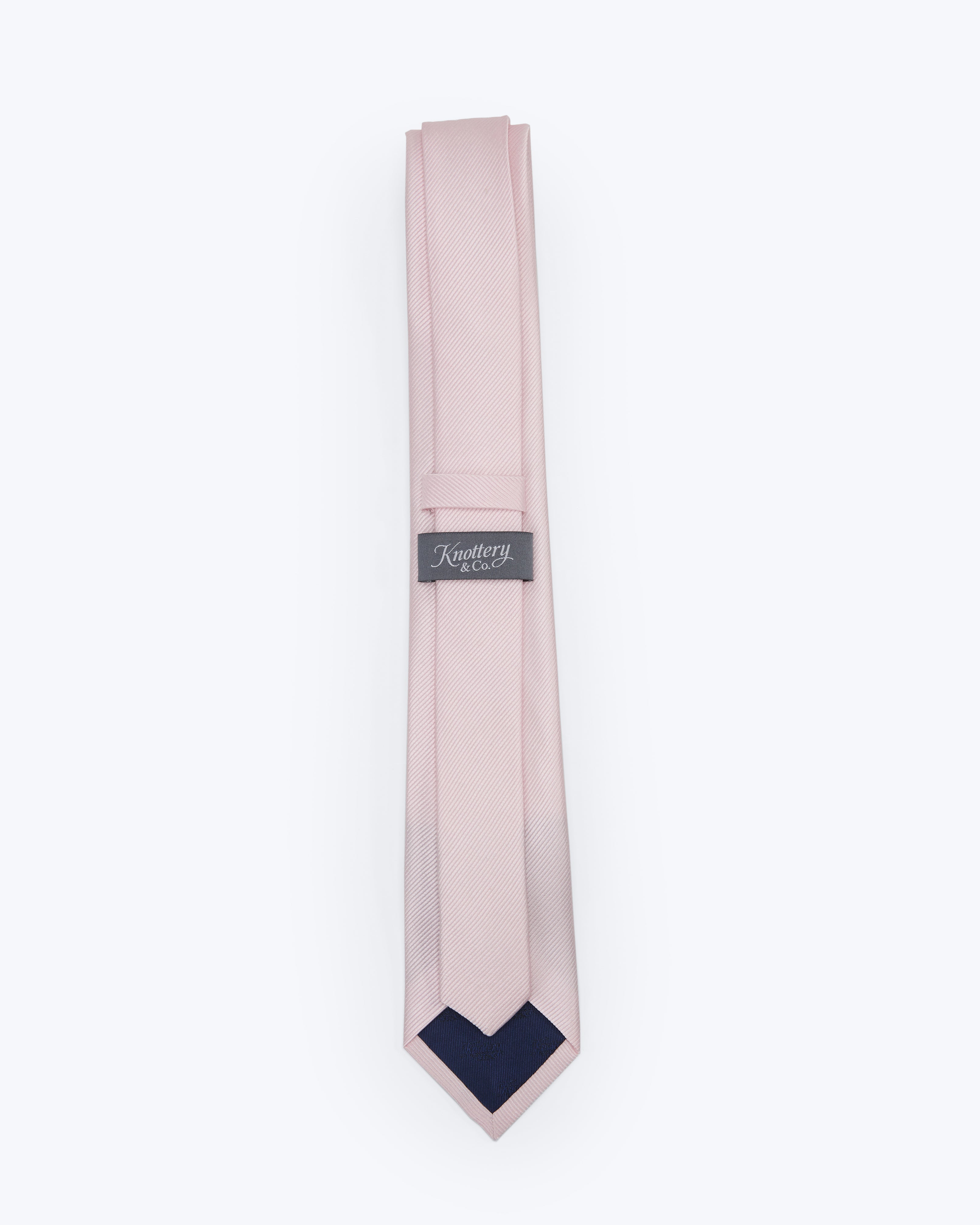 Twill Pink Silk Tie - KNOTTERY & CO. Silk Tie