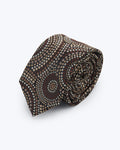 Concentric Dot Espresso Silk Tie - KNOTTERY & CO. Silk Tie