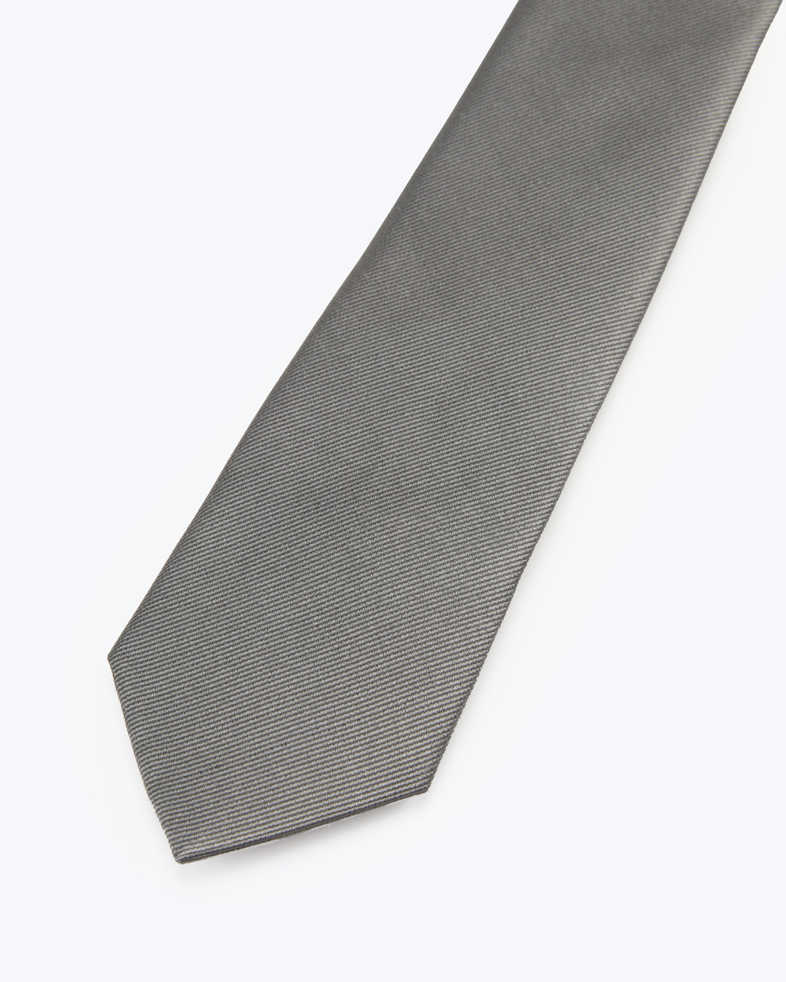 Twill Stone Grey Silk Tie - KNOTTERY & CO. Silk Tie