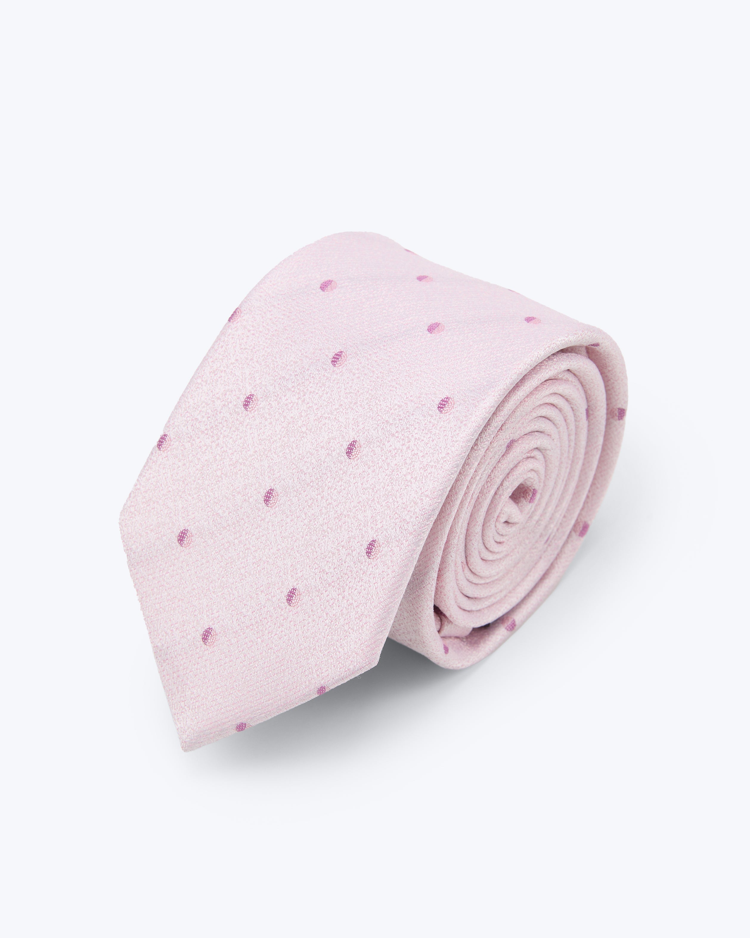 Petal Dot Blush Silk Tie - KNOTTERY & CO. Silk Tie