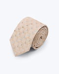 Linear Mosaic Sand Silk Tie - KNOTTERY & CO. Silk Tie
