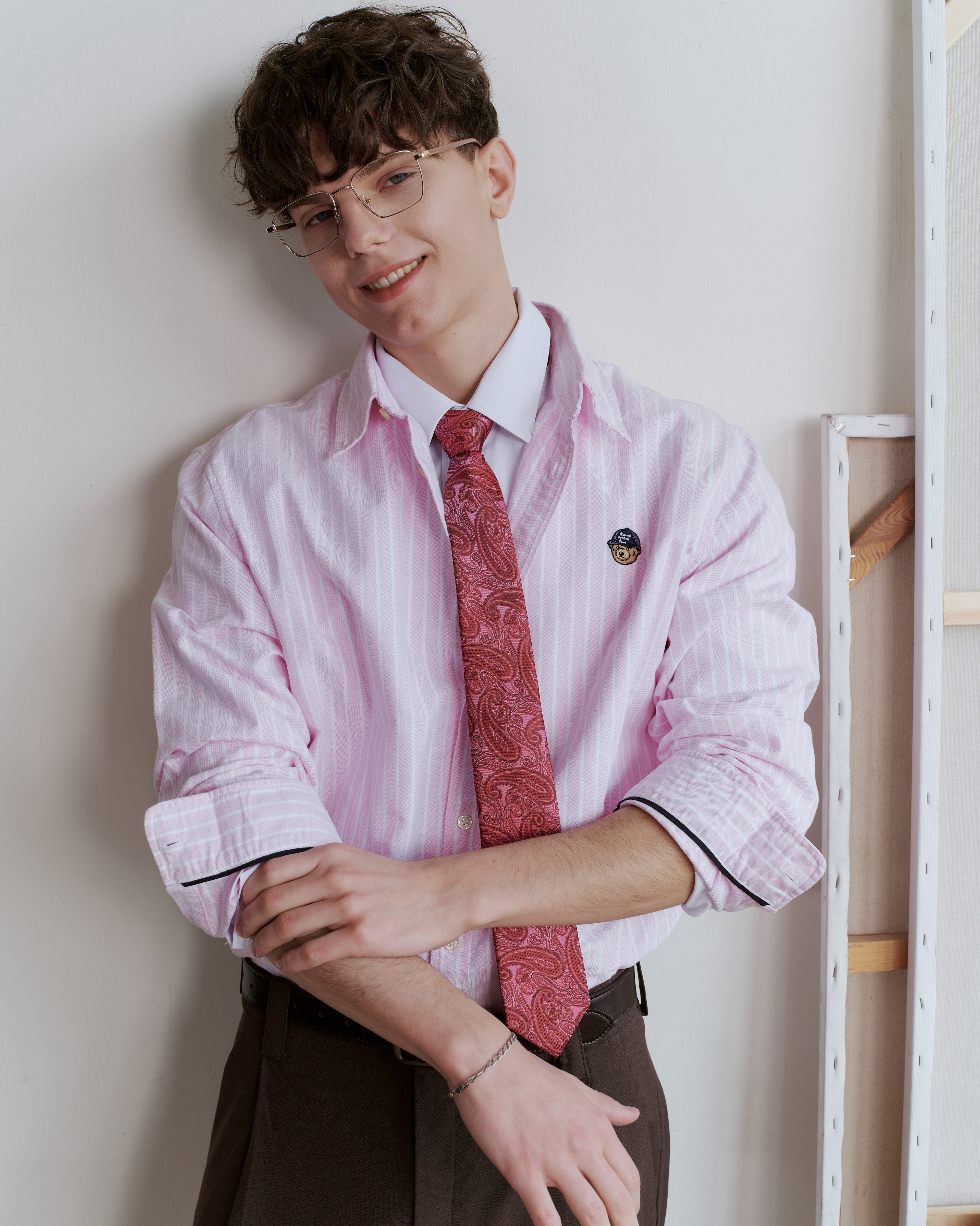 Paisley Silk Jacquard Tie - Garnet