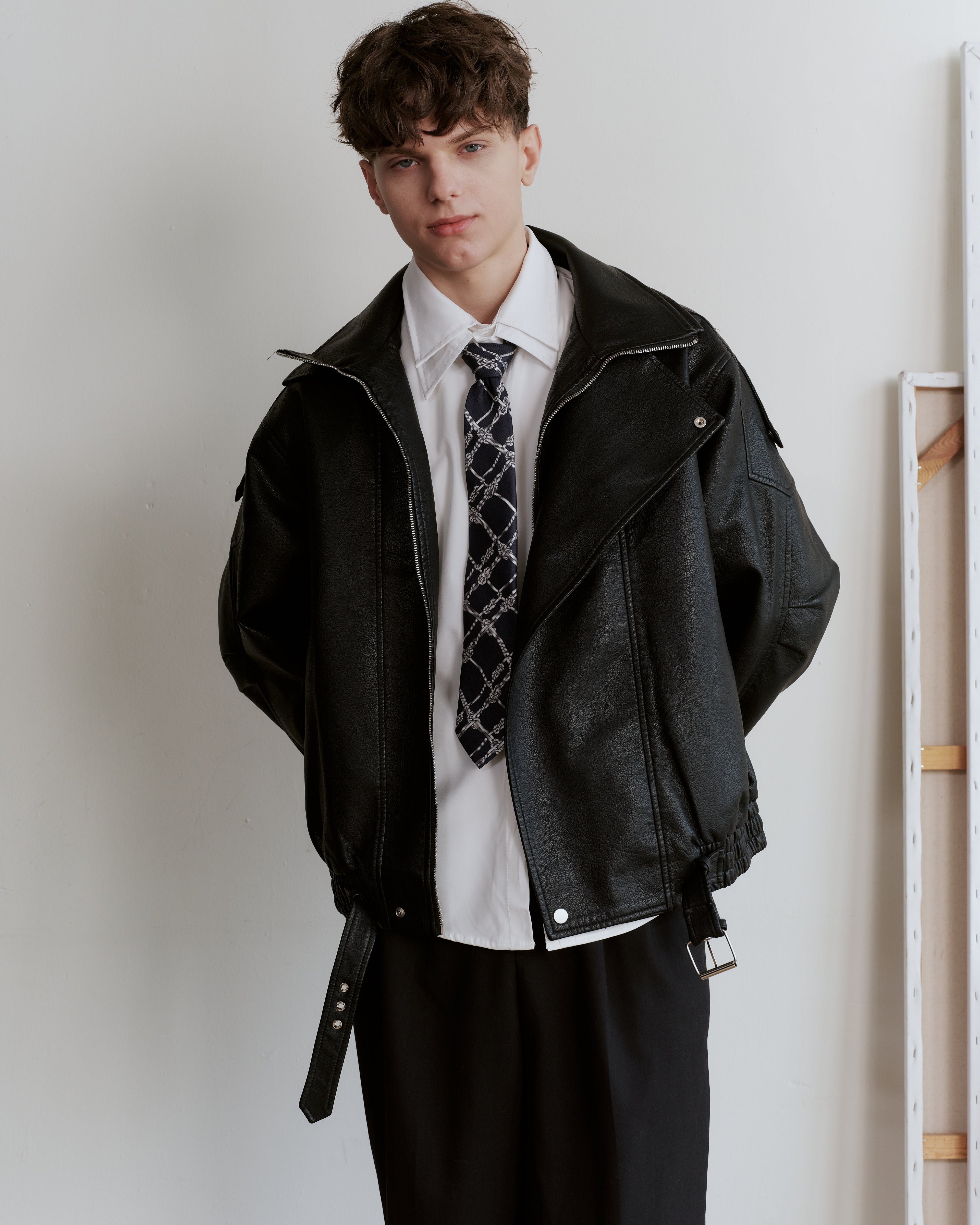 Voyager Printed Silk Tie - Blue