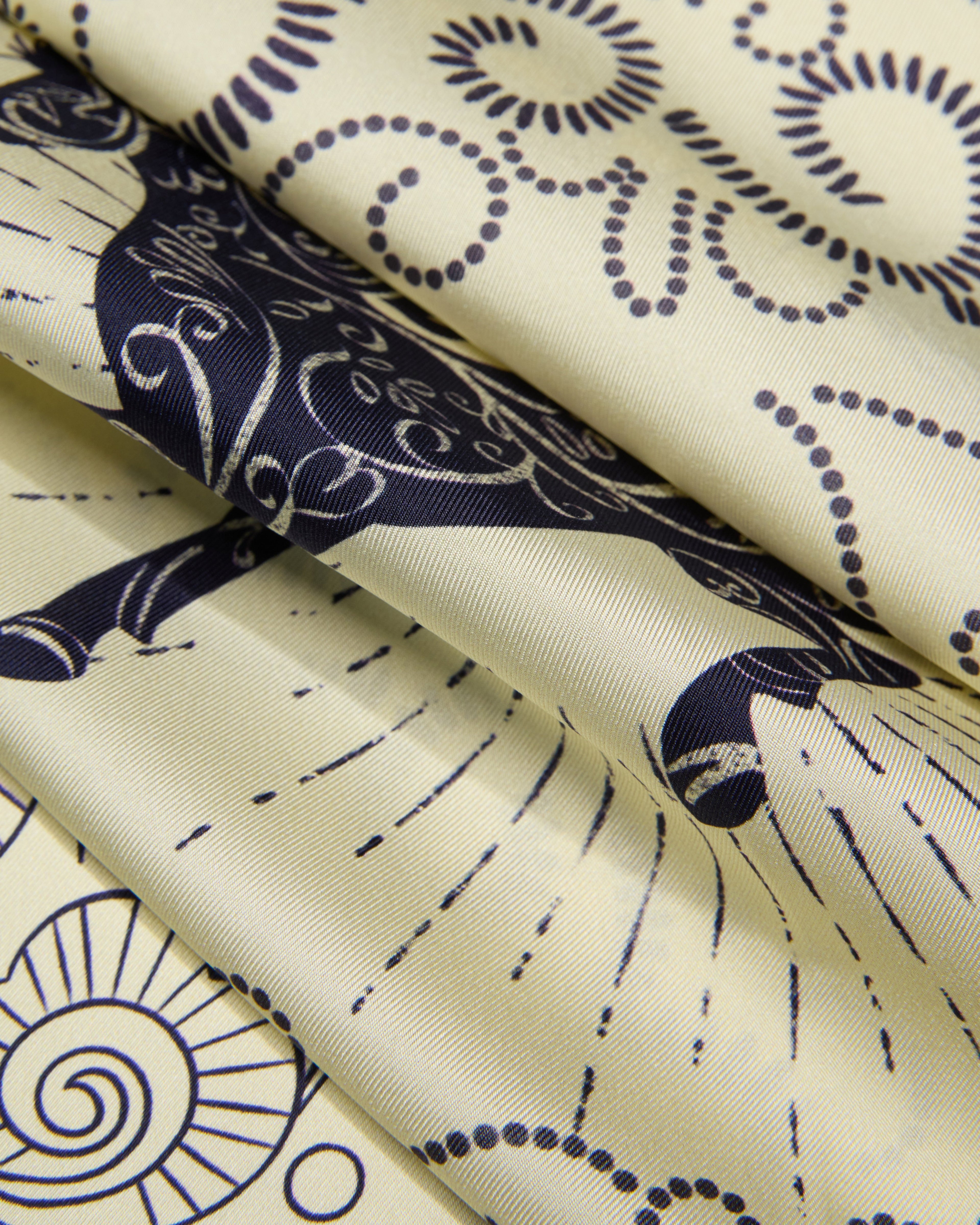 Equestrian Dreams Silk Bandana - Beige