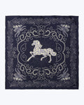 Equestrian Dreams Silk Bandana - Navy