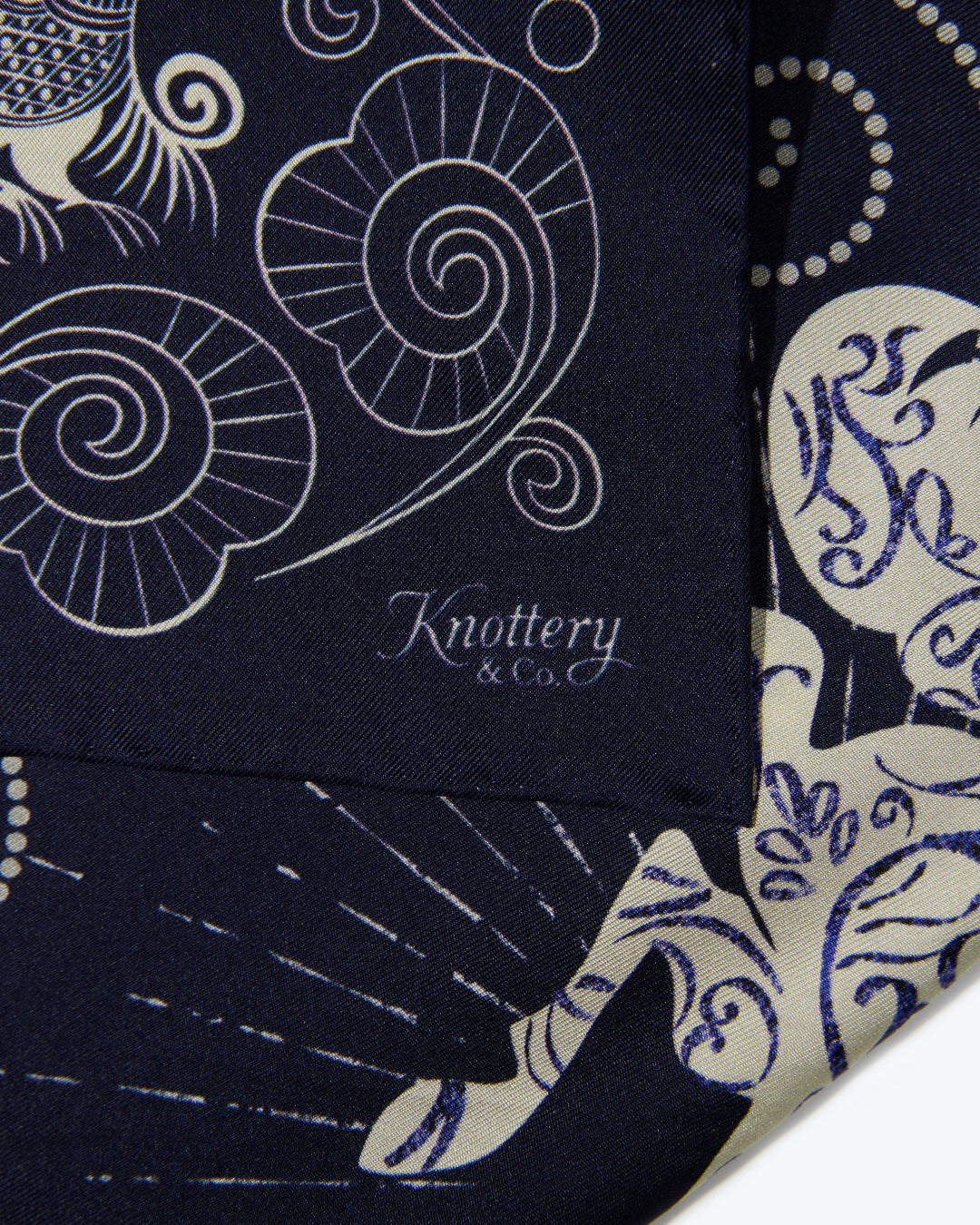 Equestrian Dreams Silk Bandana - Navy