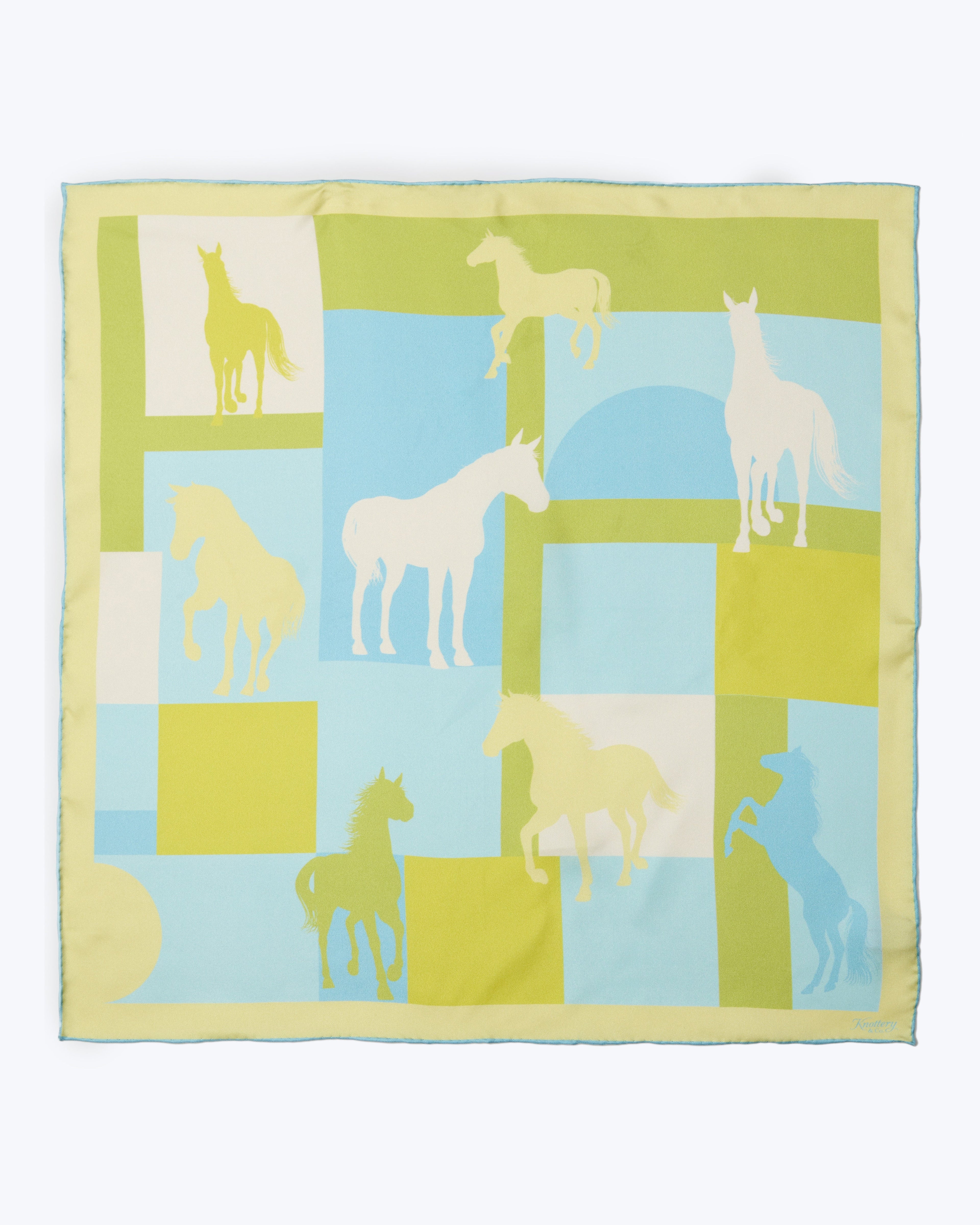 Cavalier Silk Bandana - Sky Blue