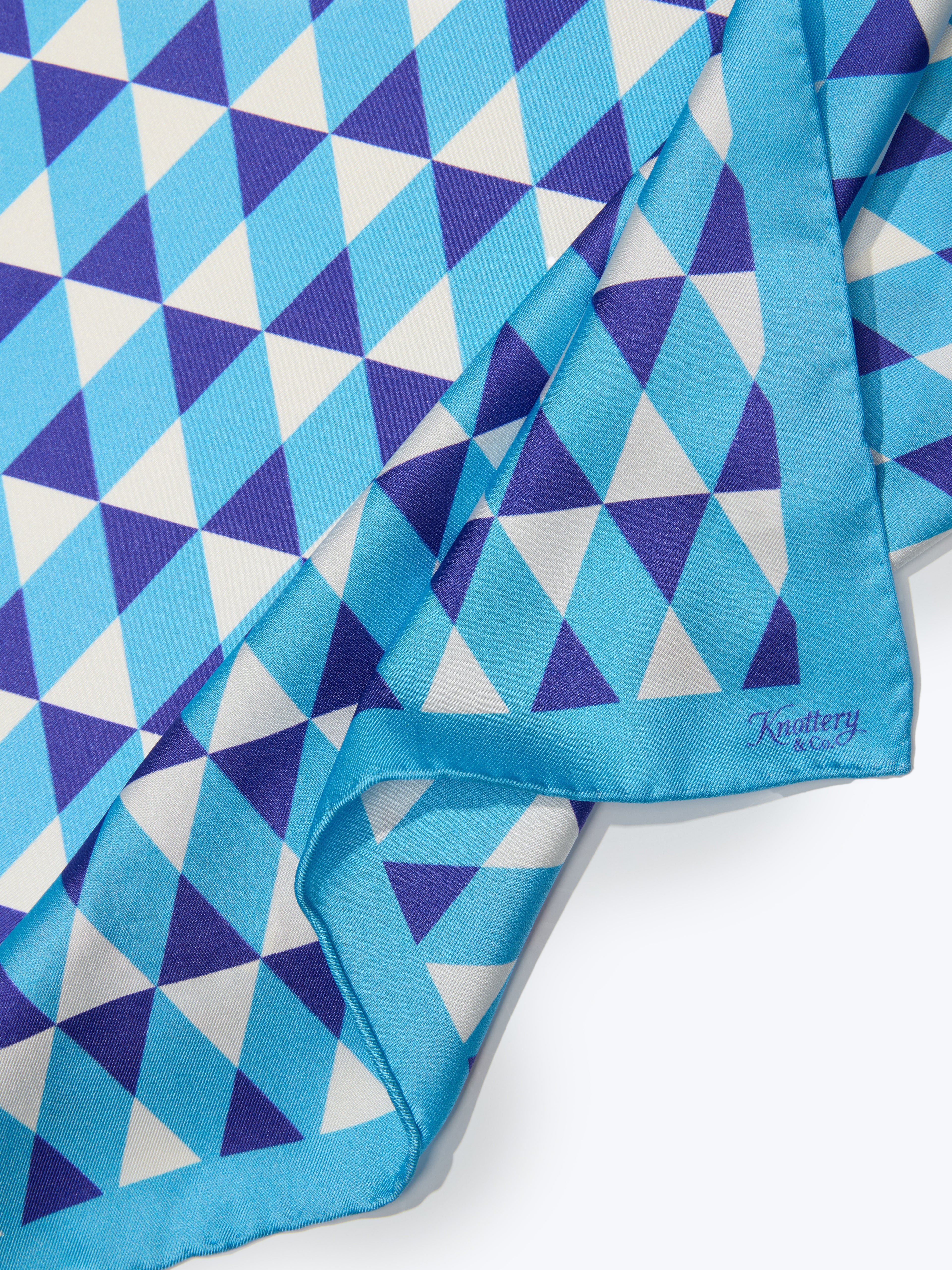 Diamond Silk Bandana - Sky Blue