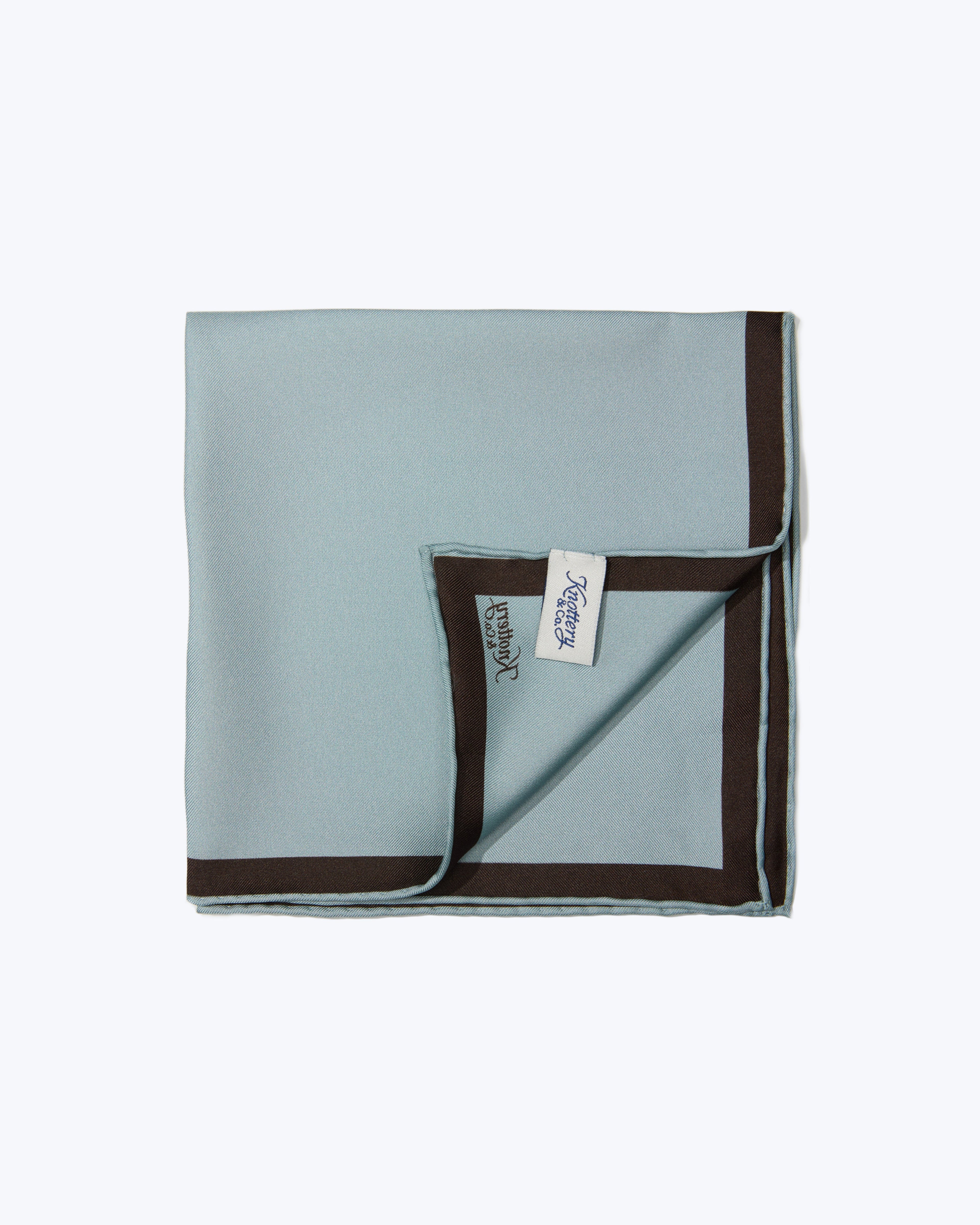 Sophistique Silk Pocket Square - Slate Blue
