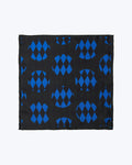 Diamond Silk Pocket Square - Royal Blue