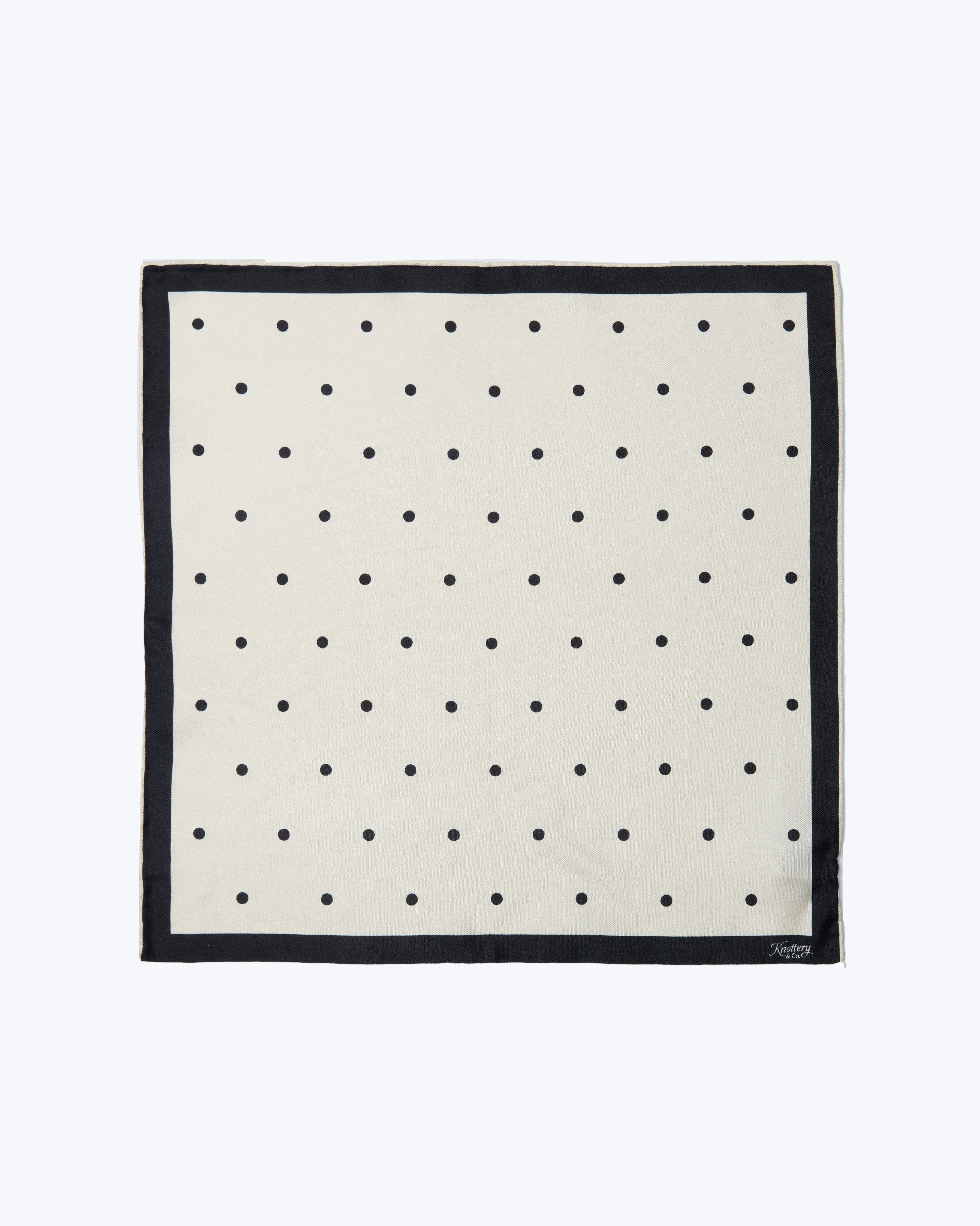 Dapper Dots Silk Twill Pocket Square - Yellow