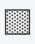 Dandy Dots Silk Pocket Square - Black & White