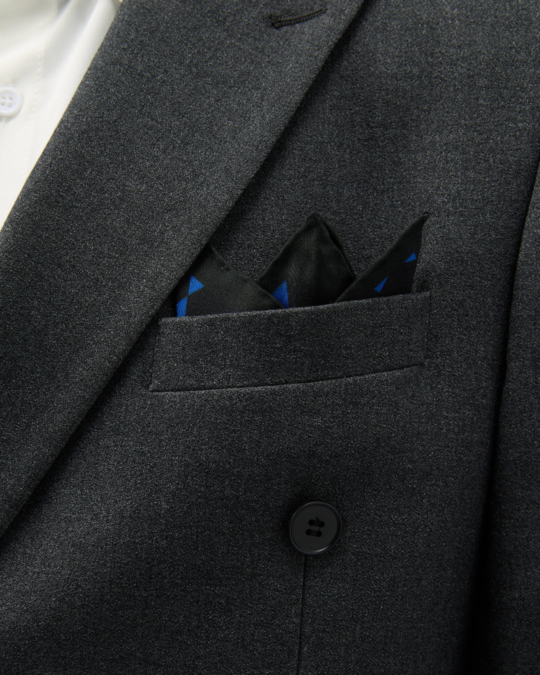 Diamond Silk Pocket Square - Royal Blue