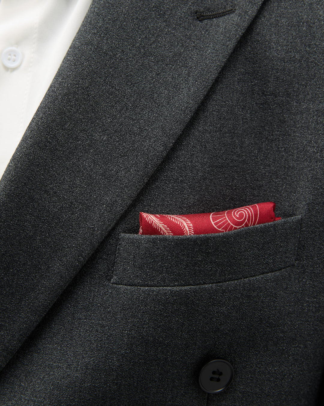 Equestrian Dreams Silk Pocket Square - Red