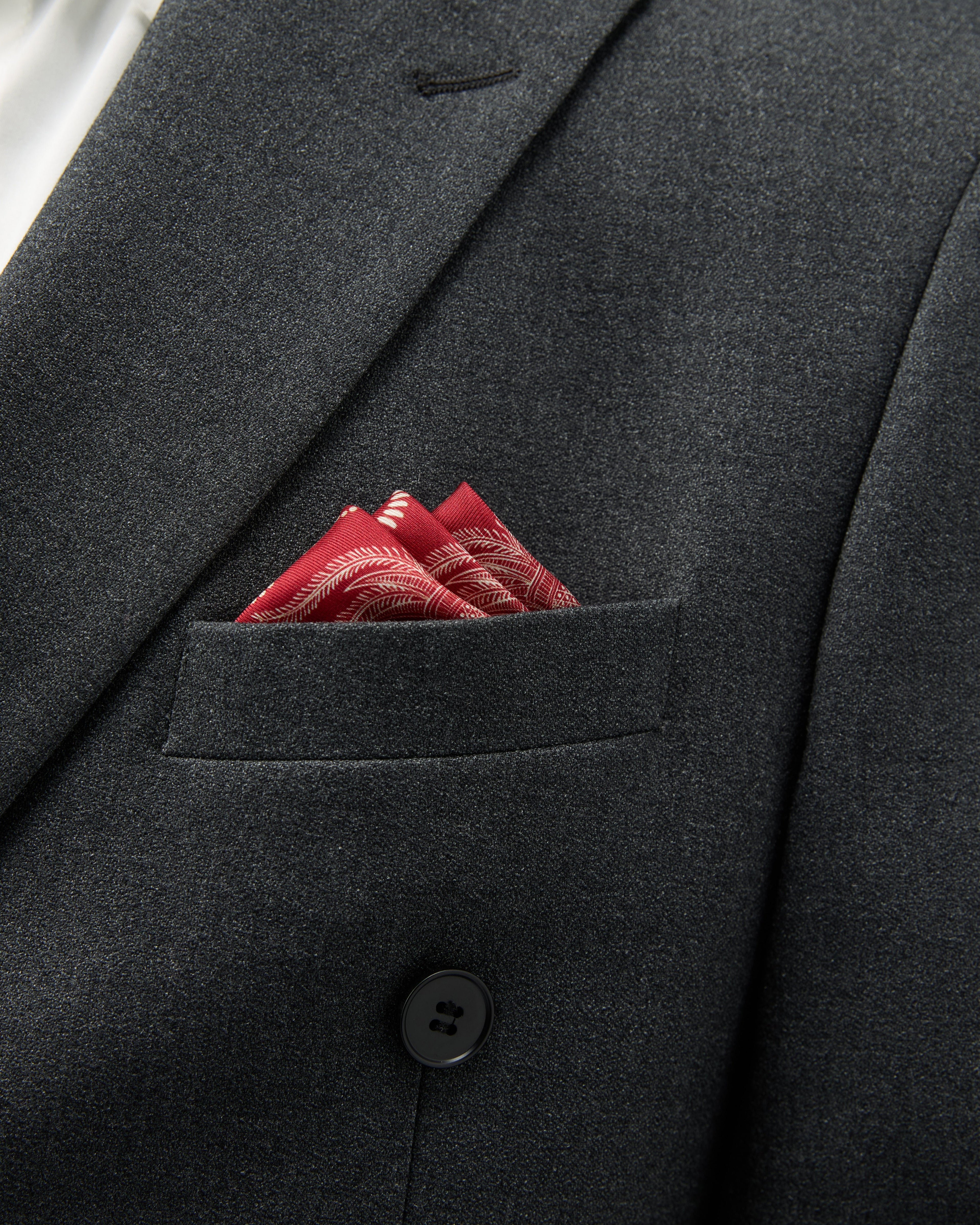 Equestrian Dreams Silk Pocket Square - Red