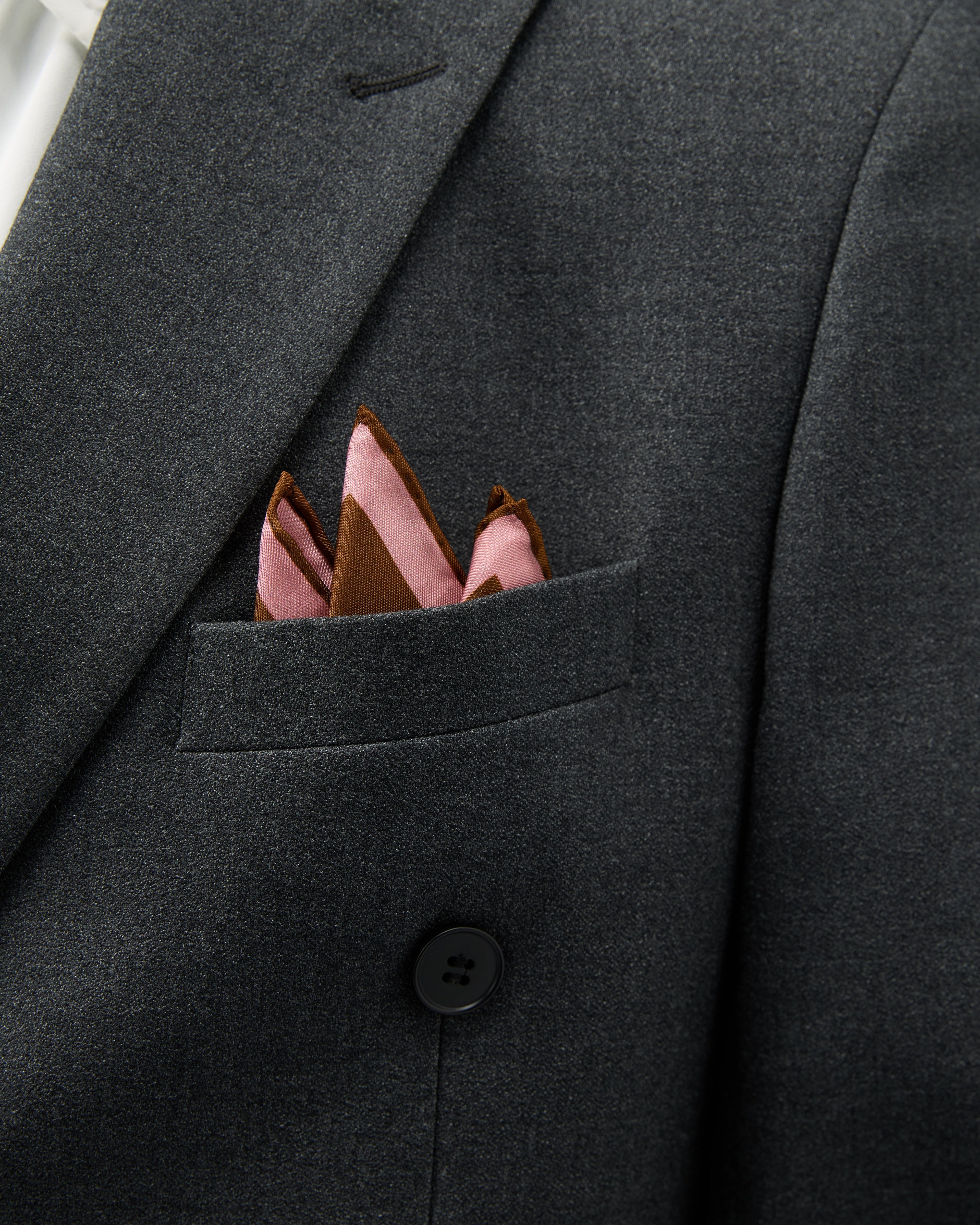 Sophistique Silk Pocket Square - Mocha