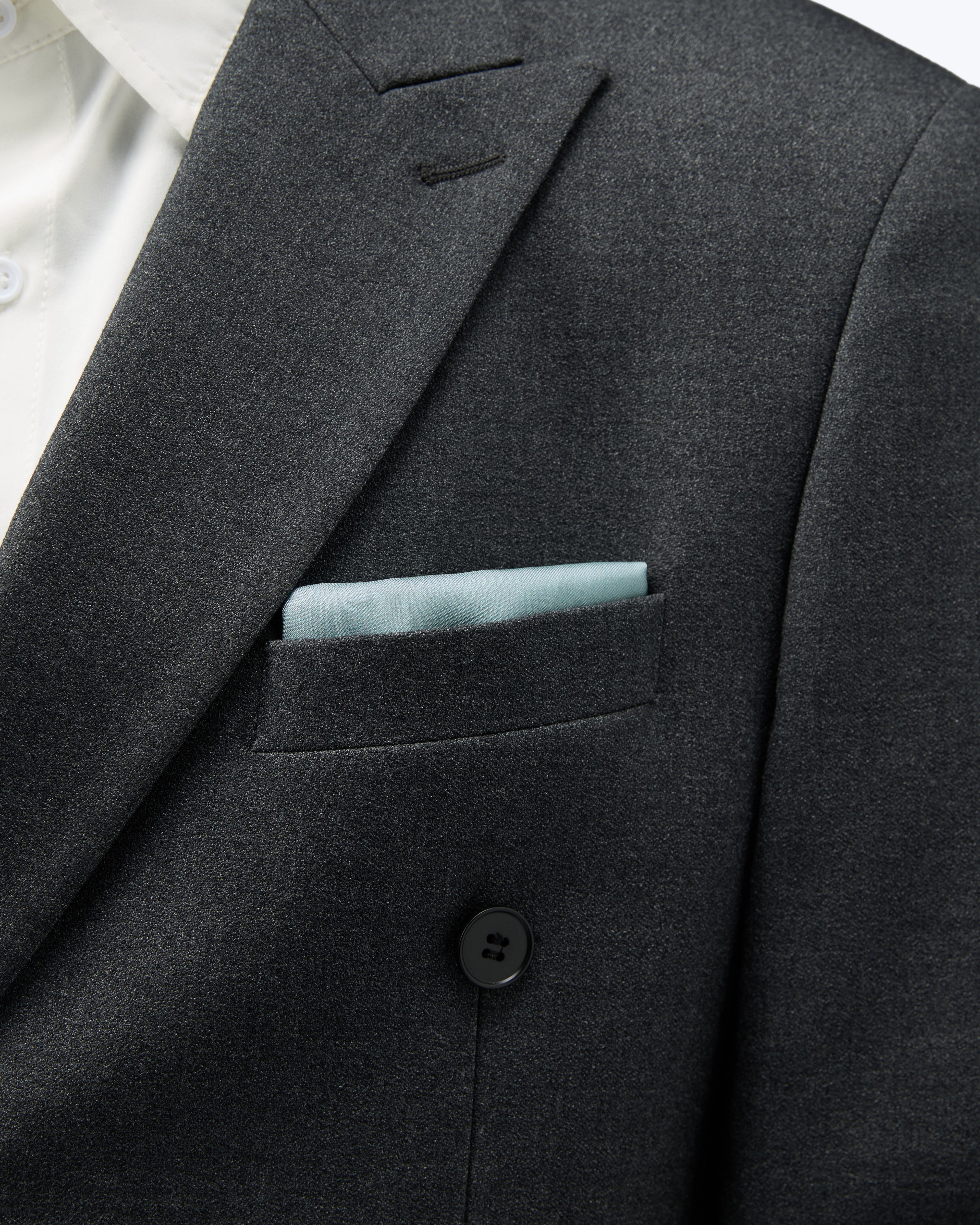 Sophistique Silk Pocket Square - Slate Blue
