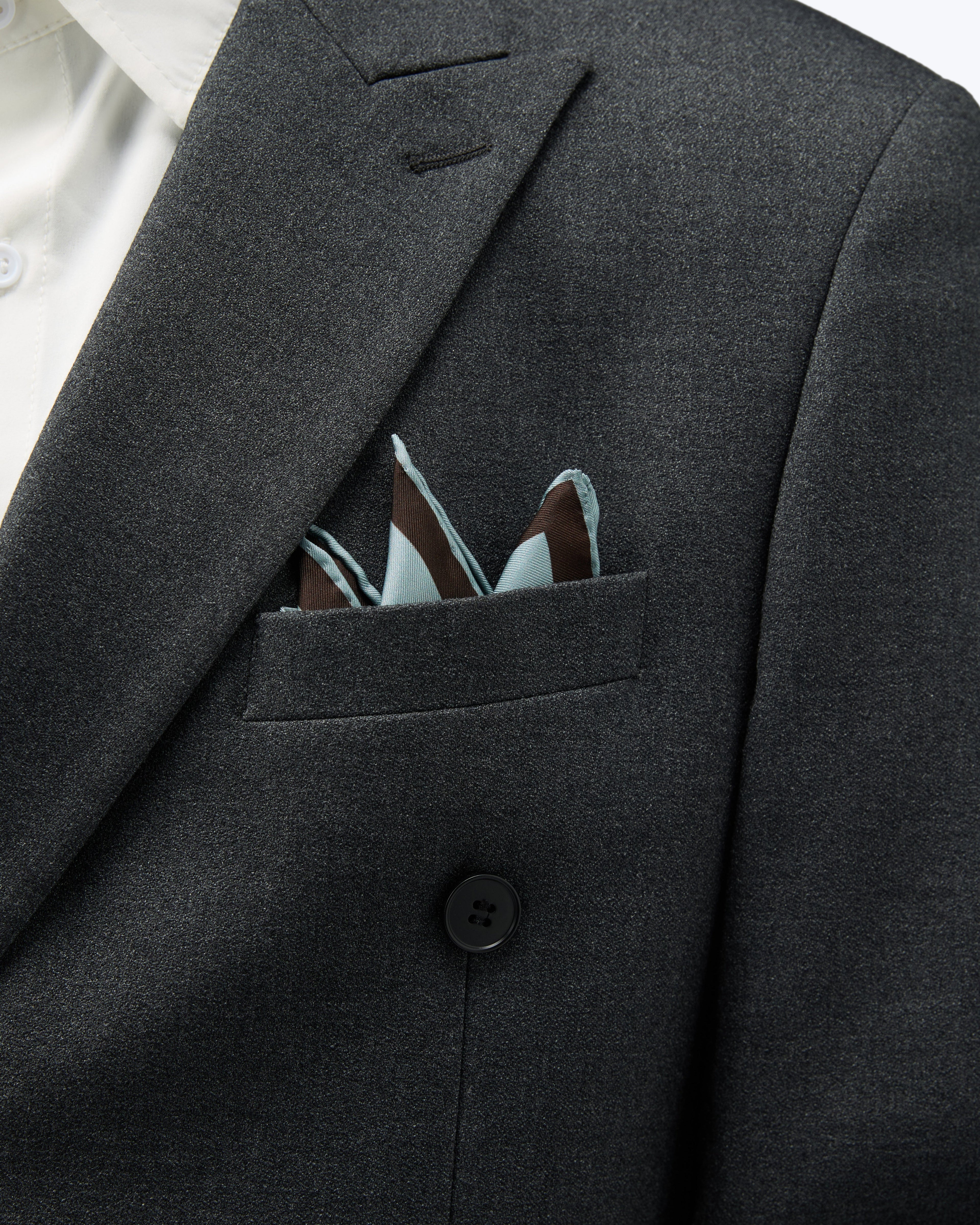 Sophistique Silk Pocket Square - Slate Blue