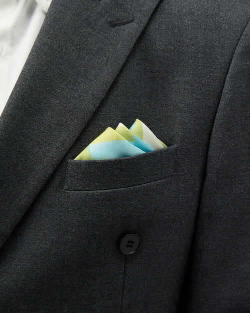 Cavalier Silk Pocket Square - Sky Blue