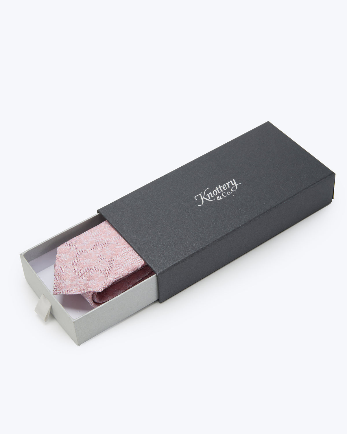 Sakura Leno Silk Tie - Pink