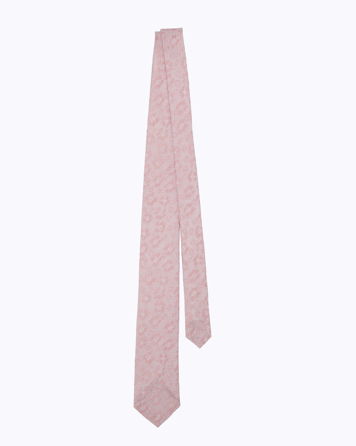 Sakura Leno Silk Tie - Pink