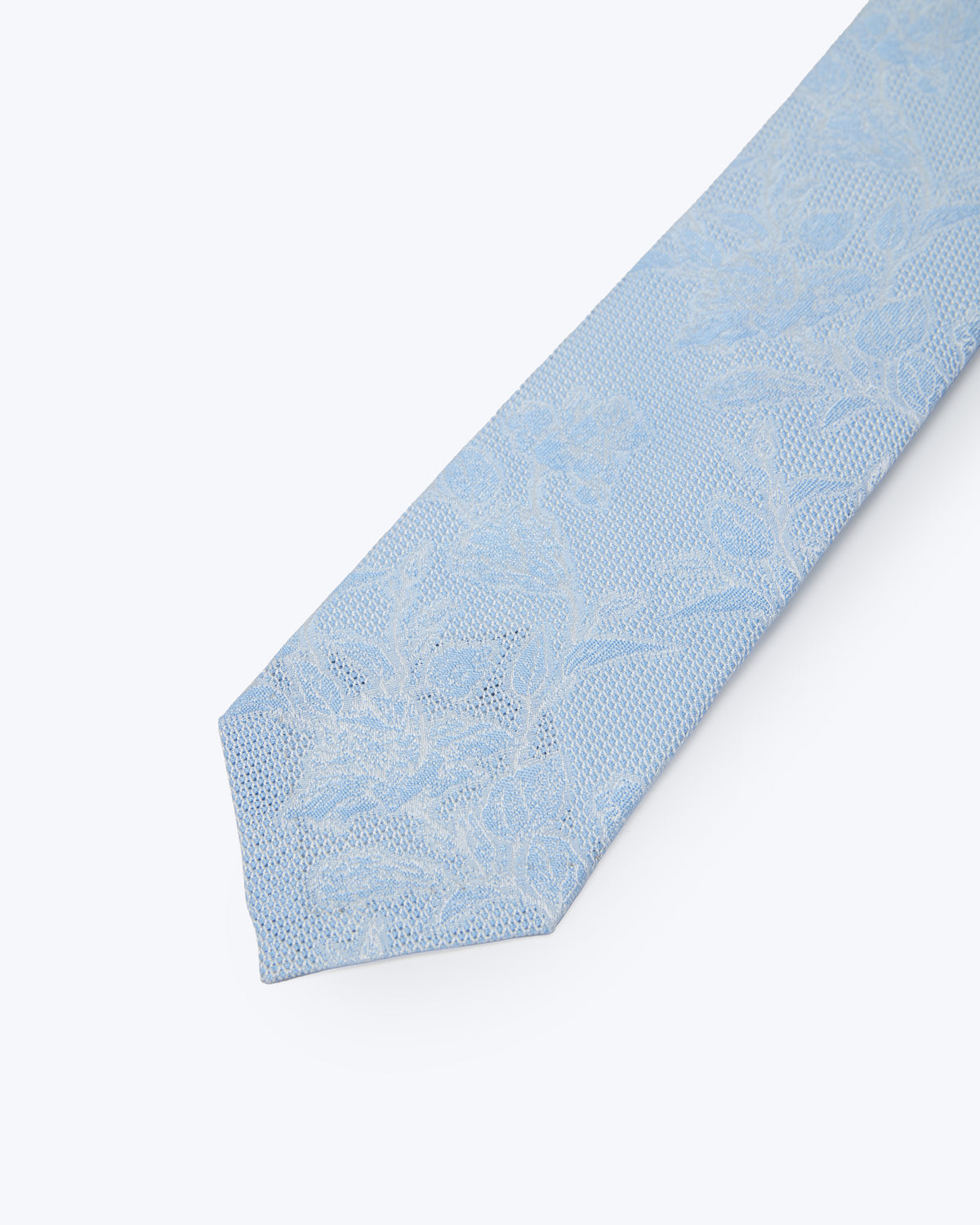Sakura Leno Silk Tie - Sky Blue