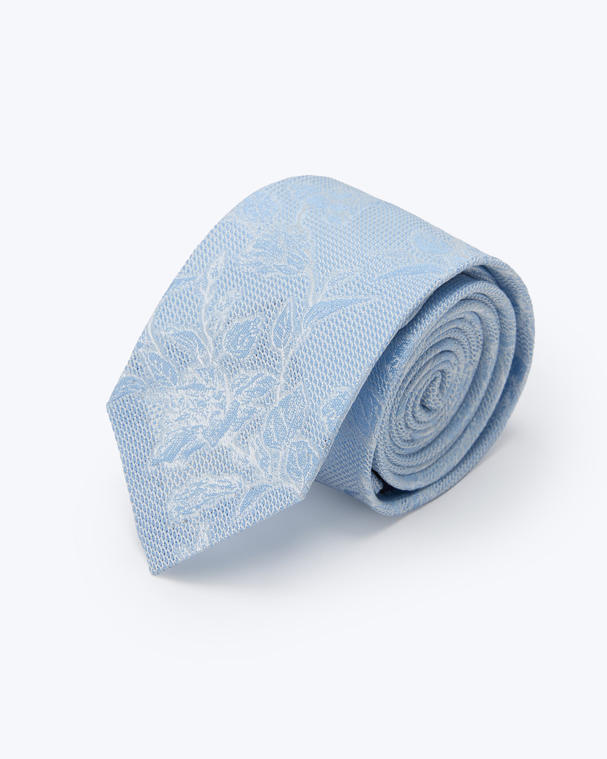 Sakura Leno Silk Tie - Sky Blue